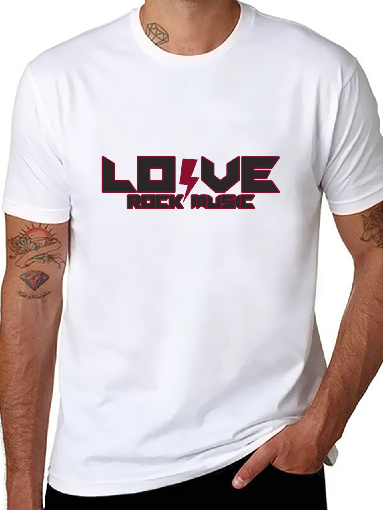 Rock Music Lover T-Shirt - Black Cotton Tee