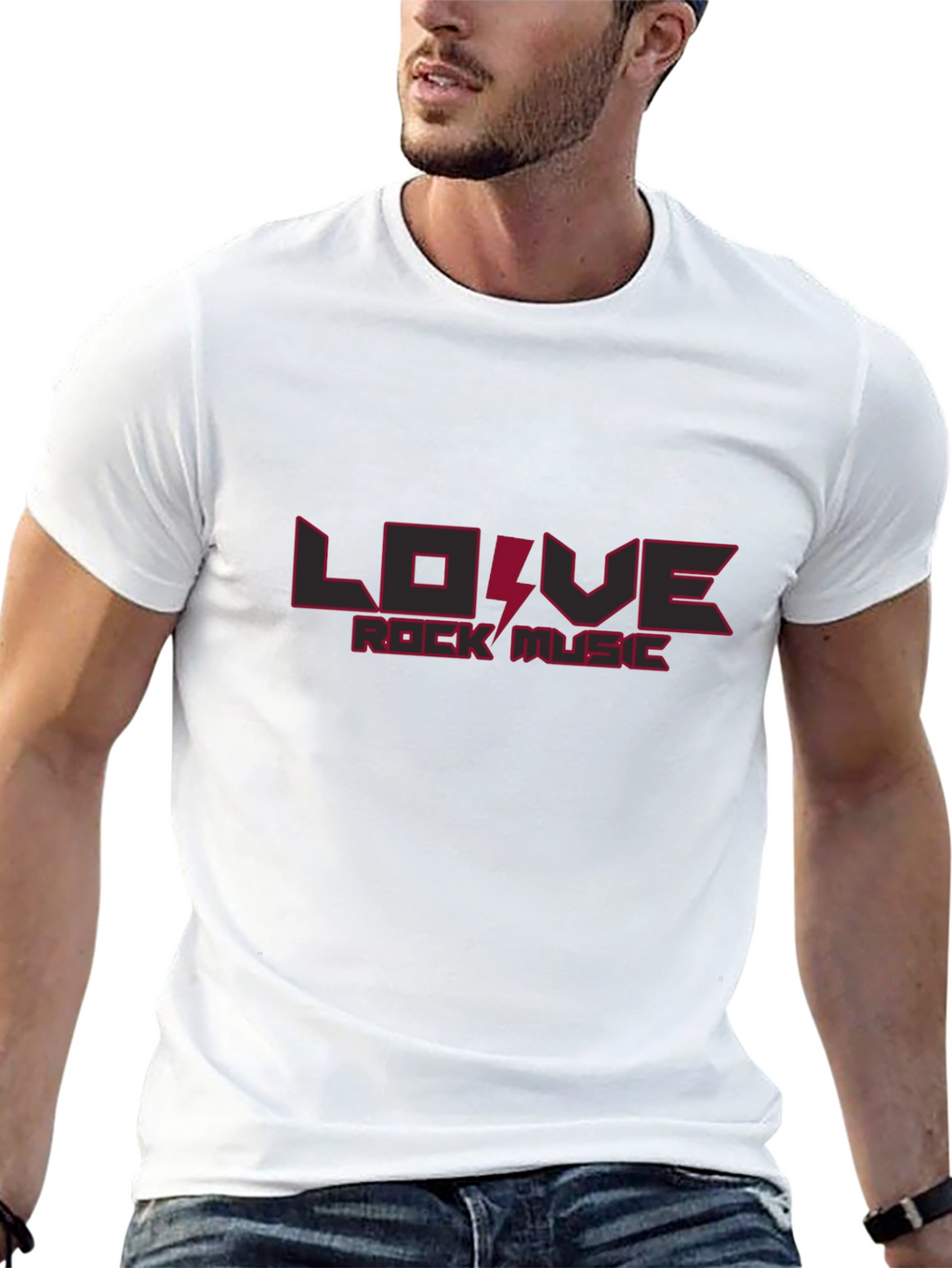 Rock Music Lover T-Shirt - Black Cotton Tee
