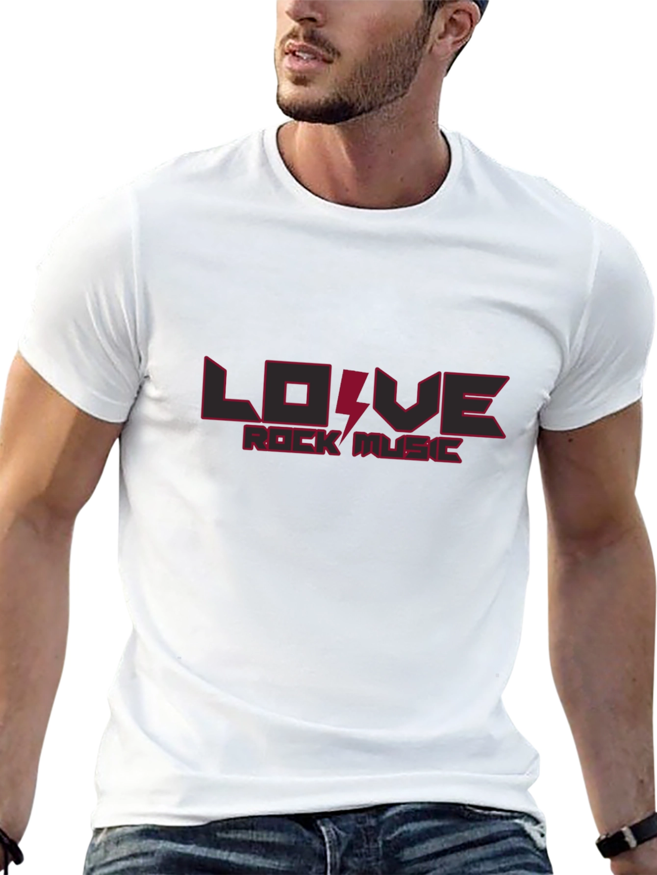 Rock Music Lover T-Shirt - Black Cotton Tee