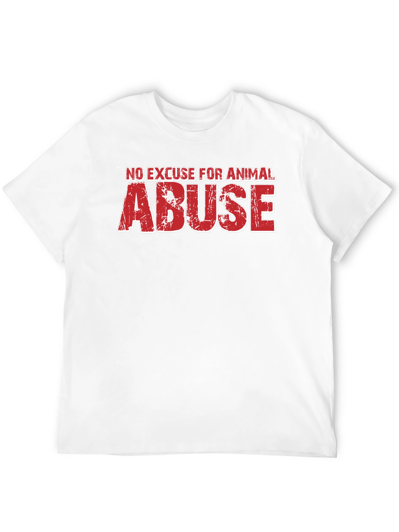 Animal Rights T-Shirt - No Excuse For Abuse