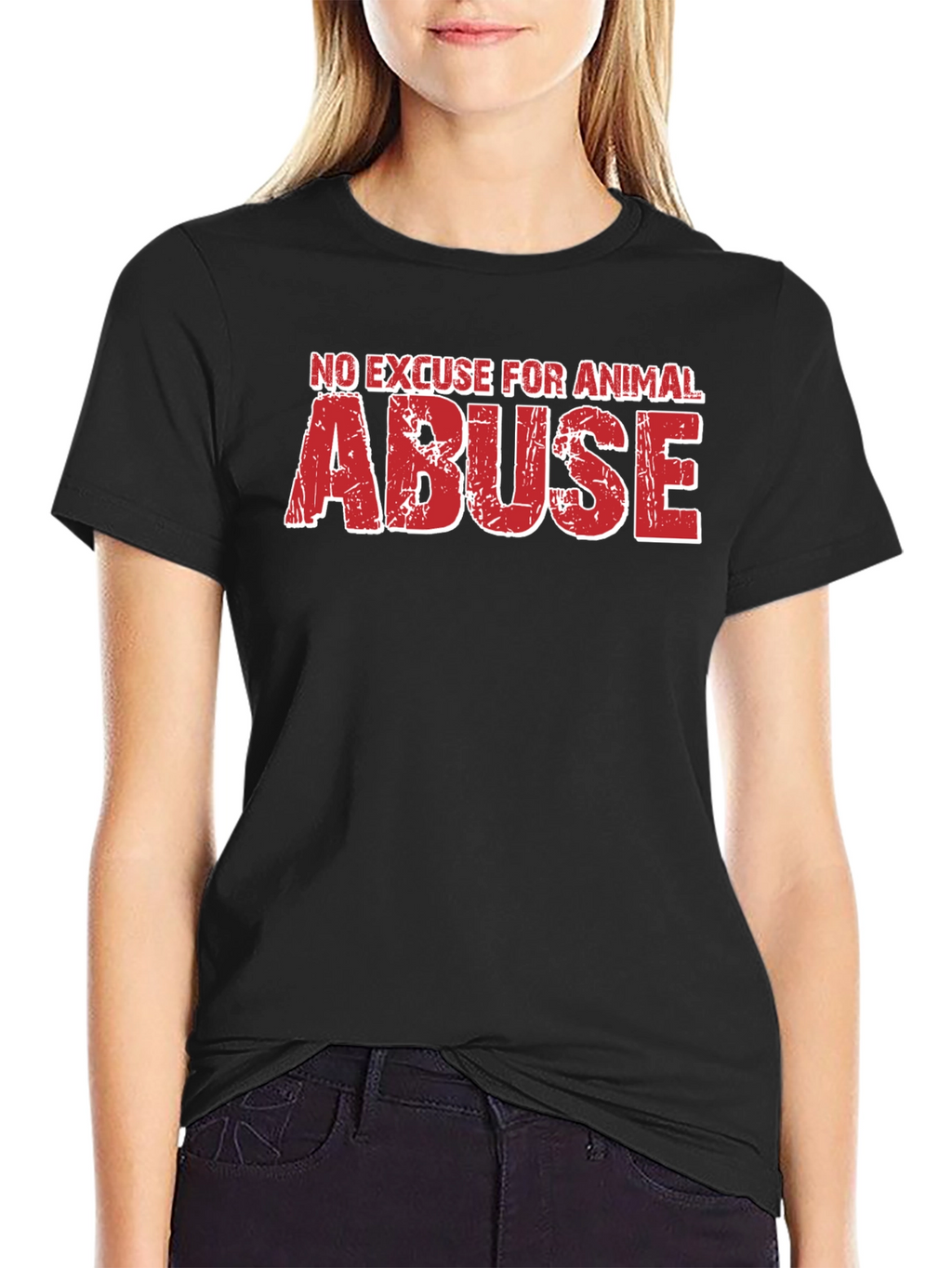 Animal Rights T-Shirt - No Excuse For Abuse
