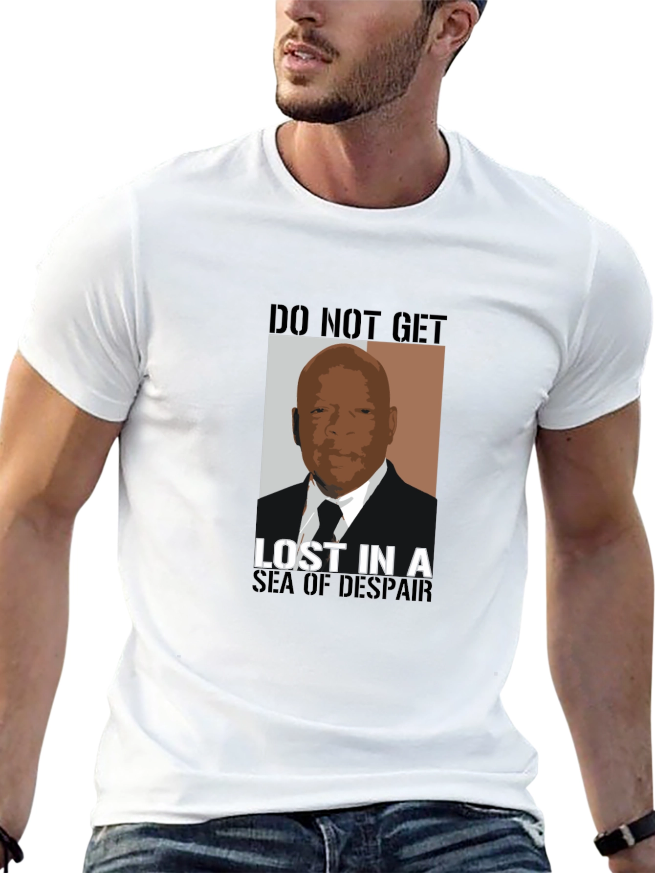 John Lewis Sea of Despair Graphic T-Shirt