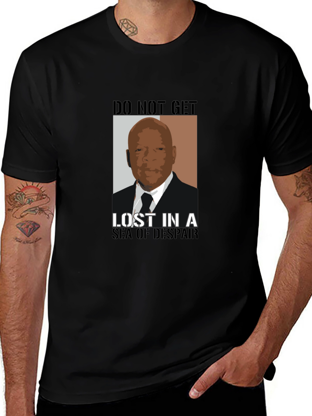 John Lewis Sea of Despair Graphic T-Shirt