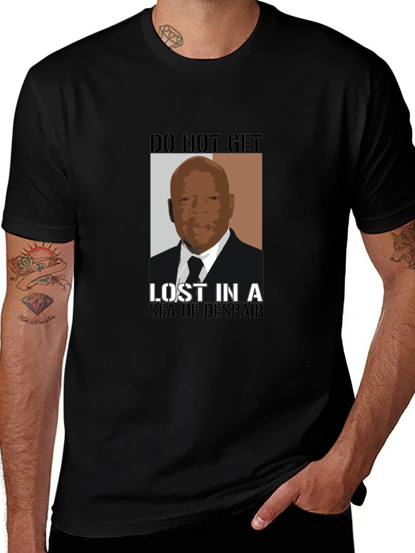 John Lewis Sea of Despair Graphic T-Shirt