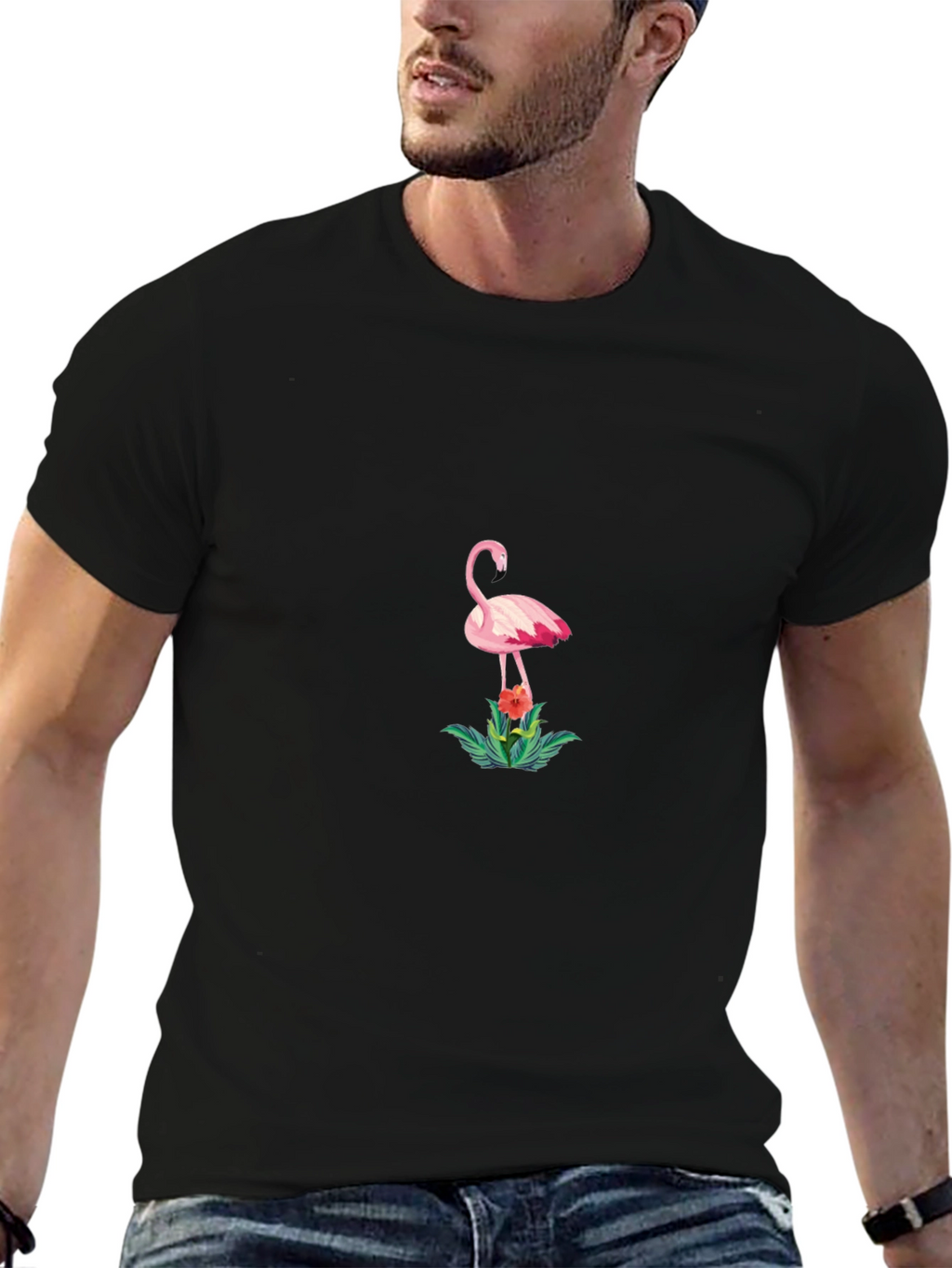 Black Flamingo Graphic Tee