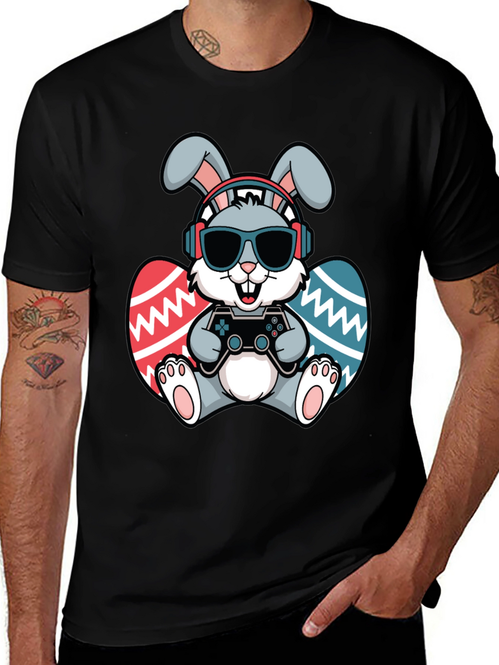 Gamer Easter Bunny T-Shirt - Funny Easter Shirt