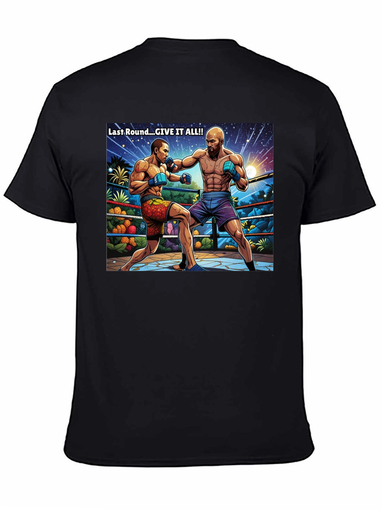 Last Round Give it All Black T-Shirt
