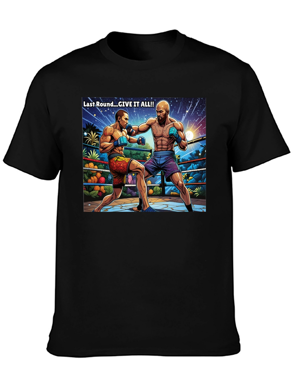 Last Round Give it All Black T-Shirt