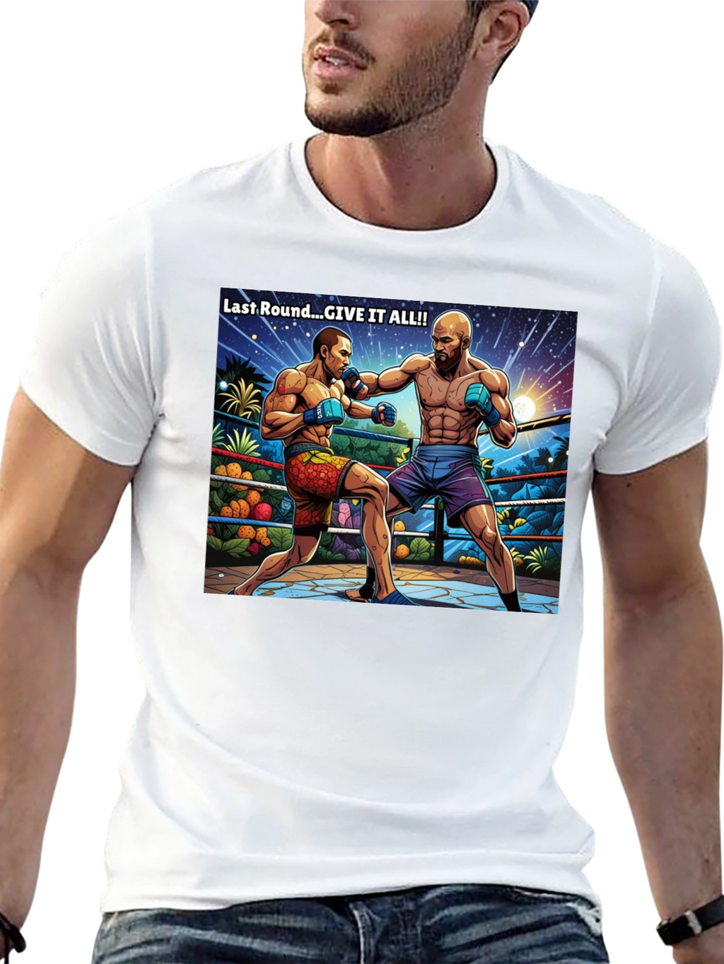 Last Round Give it All Black T-Shirt