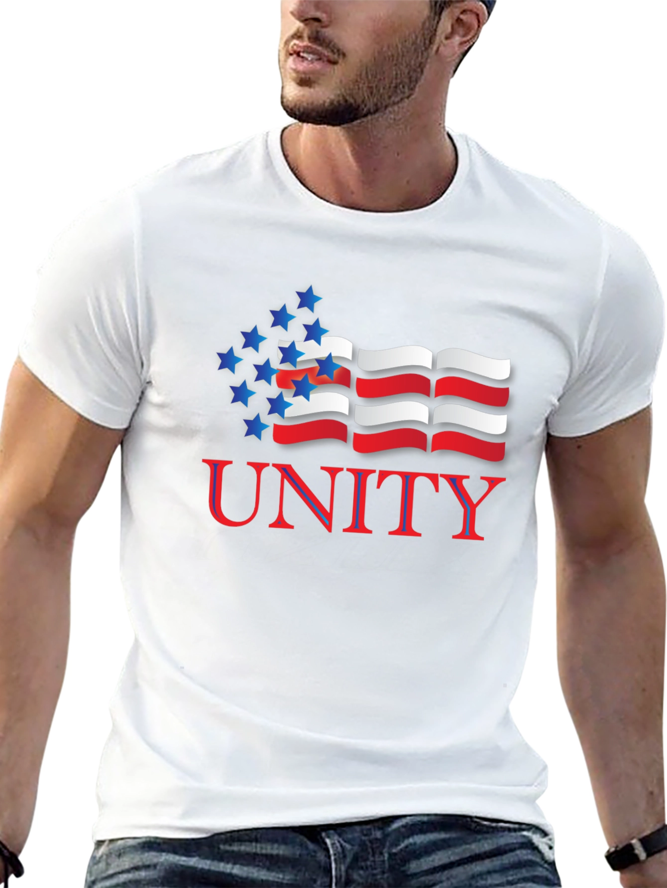 Unity Patriotic Graphic T-Shirt