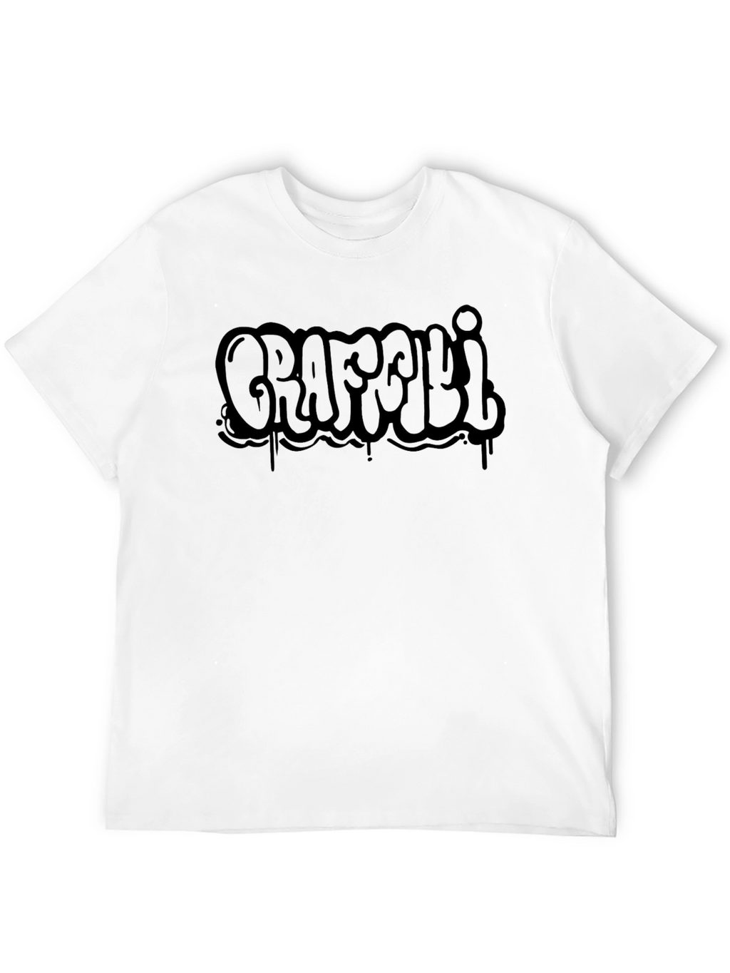 Graffiti Style Black T-Shirt