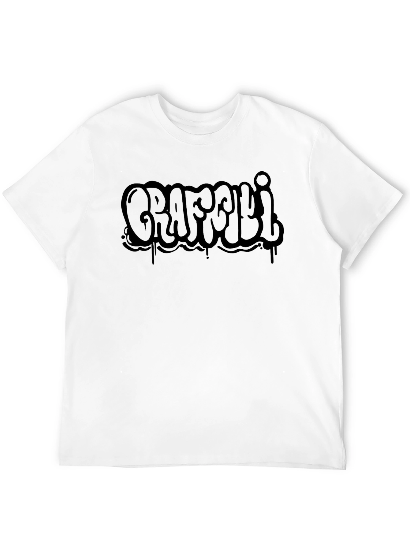 Graffiti Style Black T-Shirt