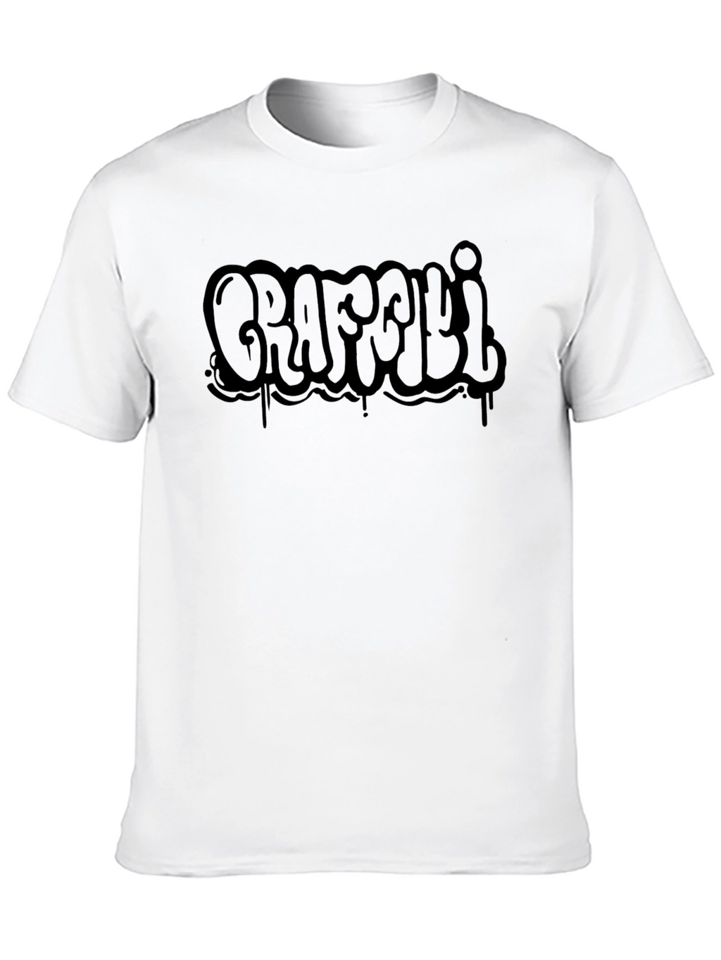 Graffiti Style Black T-Shirt