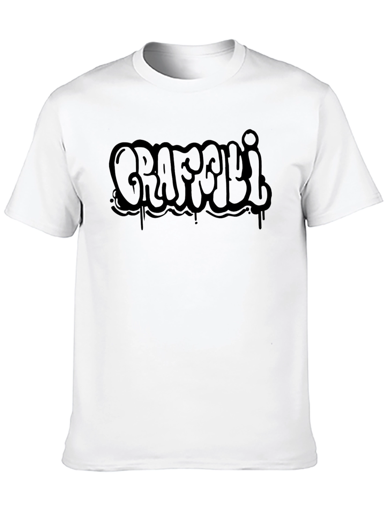 Graffiti Style Black T-Shirt