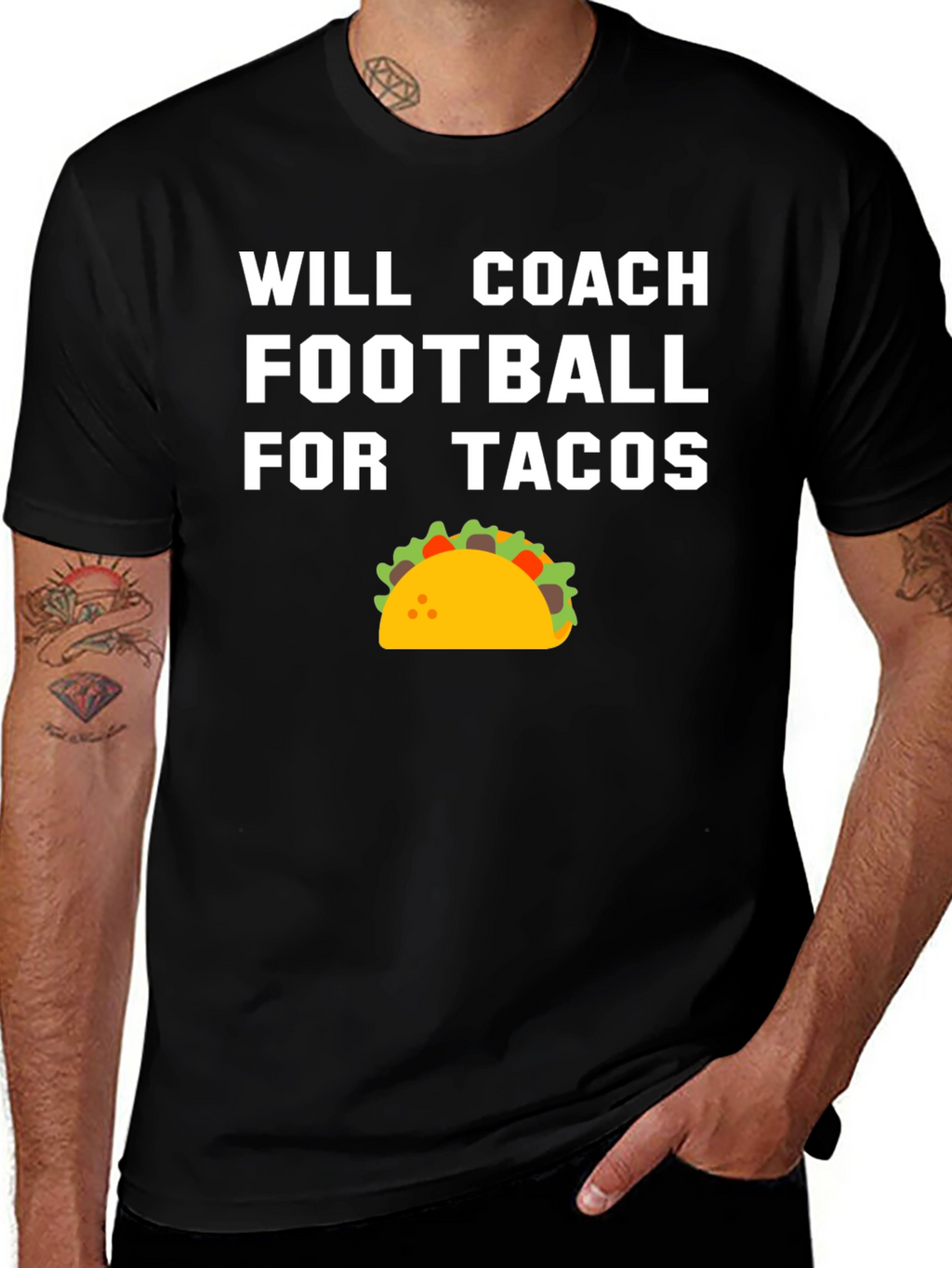 Will Coach Football for Tacos T-Shirt