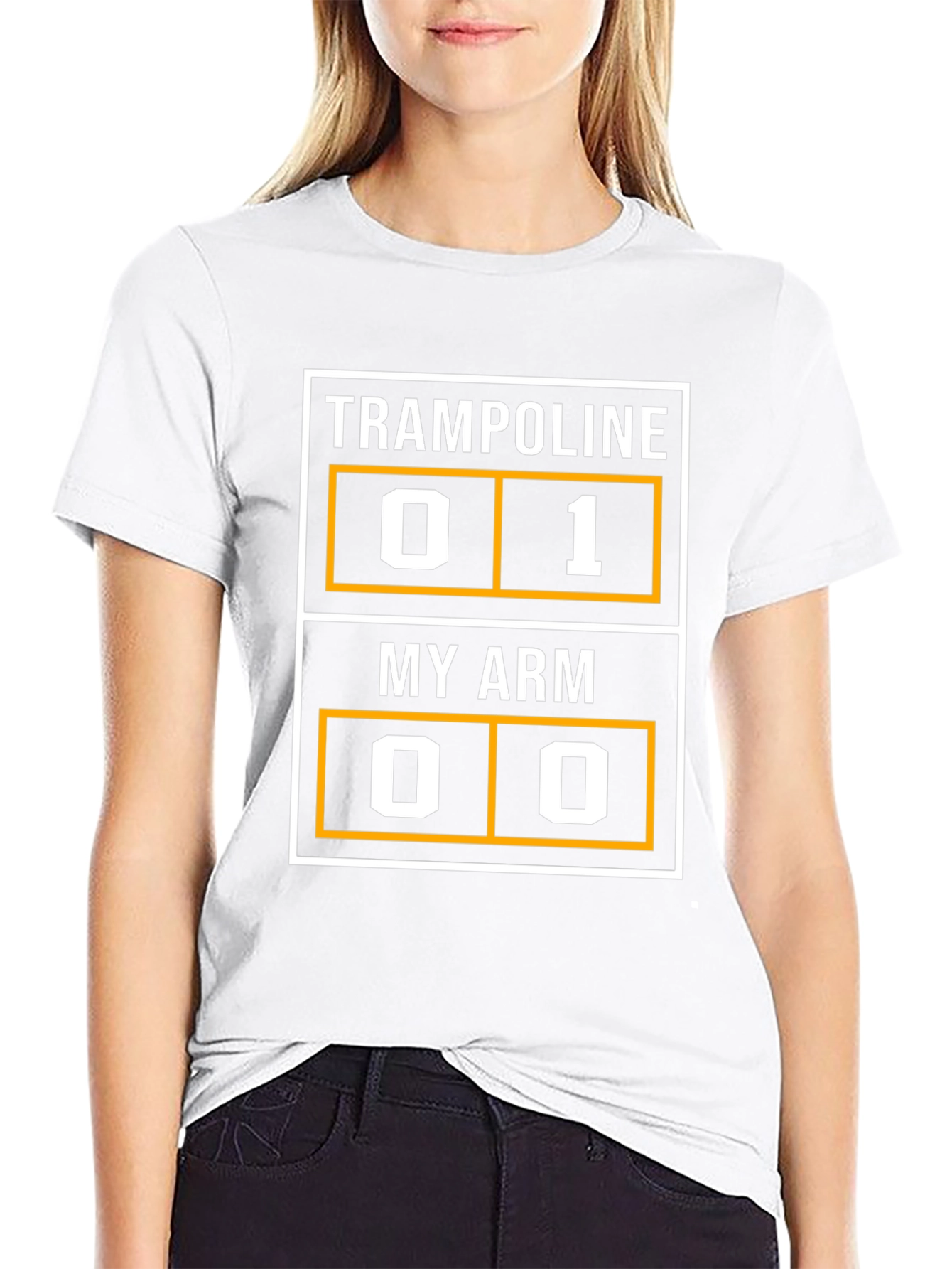 Trampoline My Arm T-Shirt Funny Injury Tee