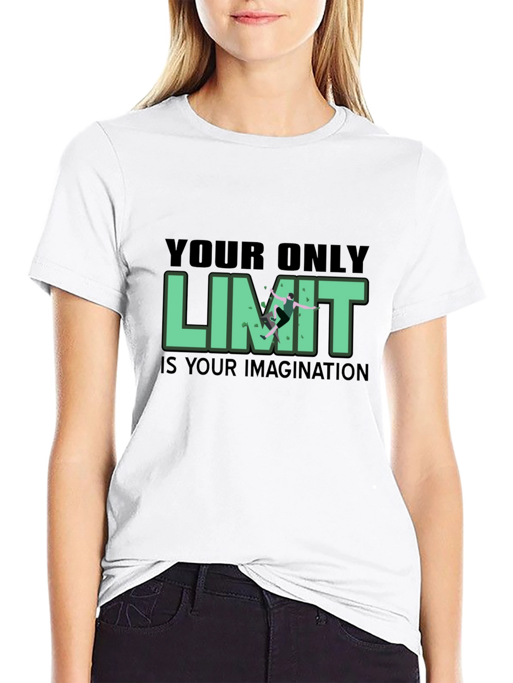 Limitless Imagination Black Graphic T-Shirt
