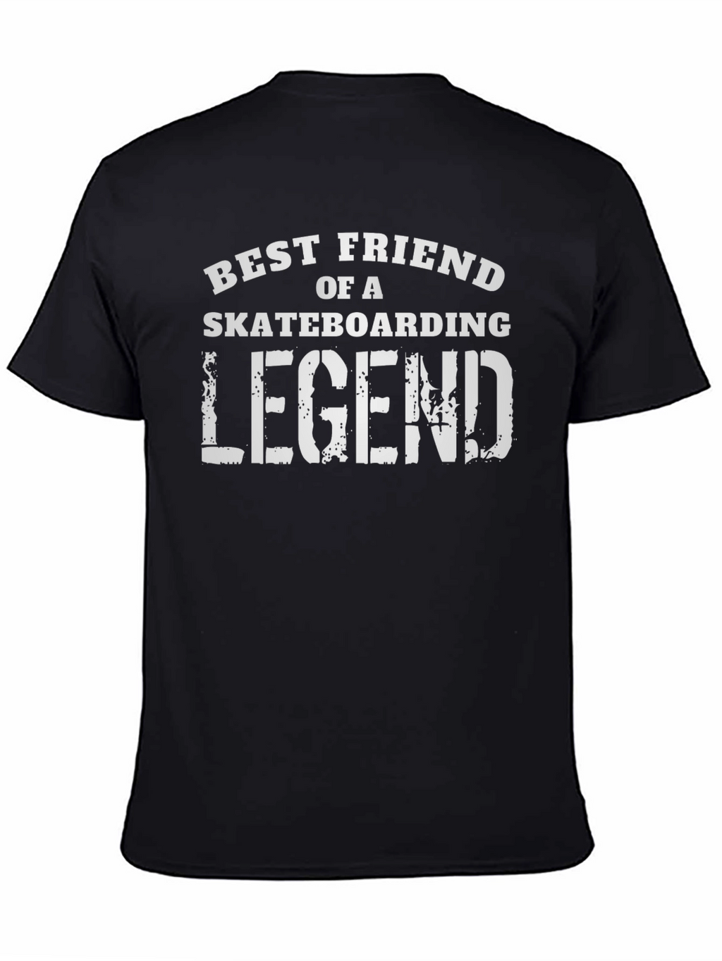Best Friend of a Skateboarding Legend Black T-Shirt