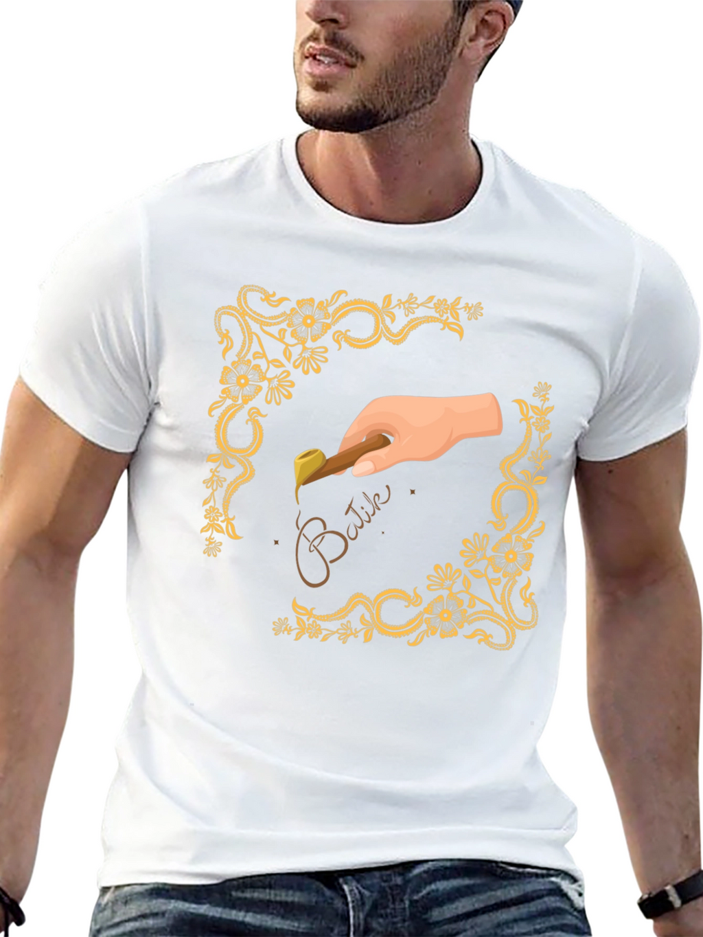Batik Art Tee - Hand Crafted Design