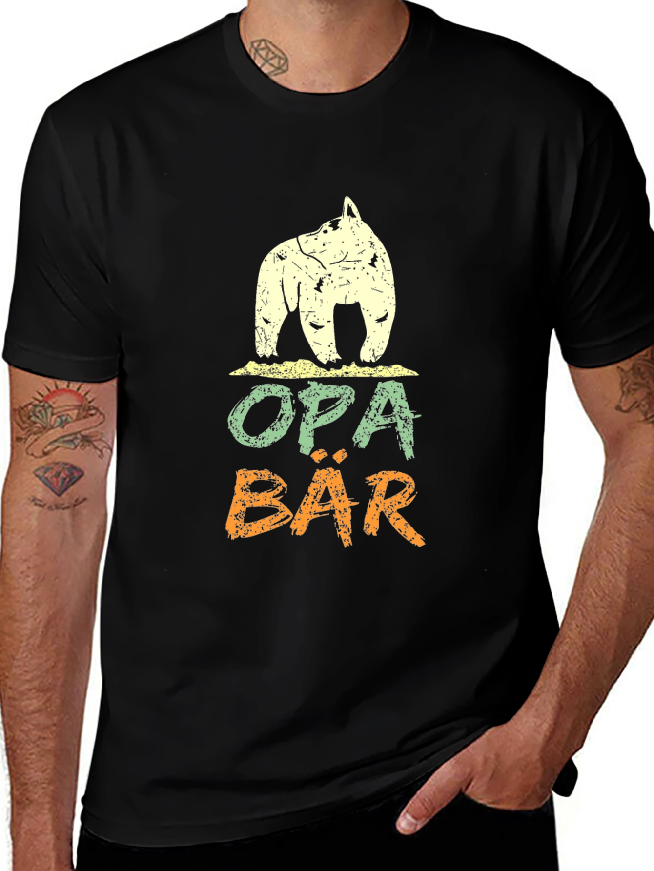 Opa Bar Bear T-Shirt - Grandfather Bear