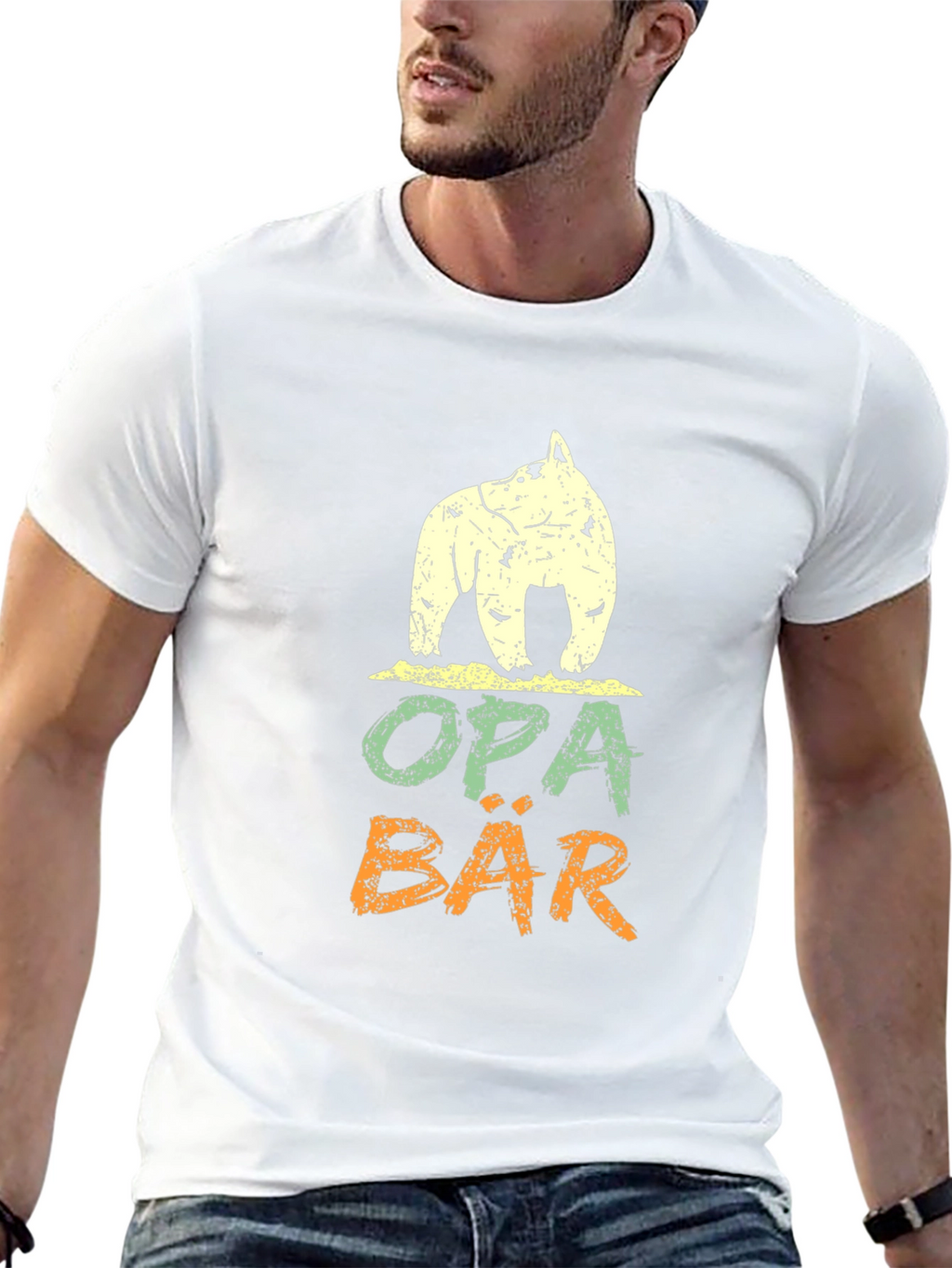 Opa Bar Bear T-Shirt - Grandfather Bear