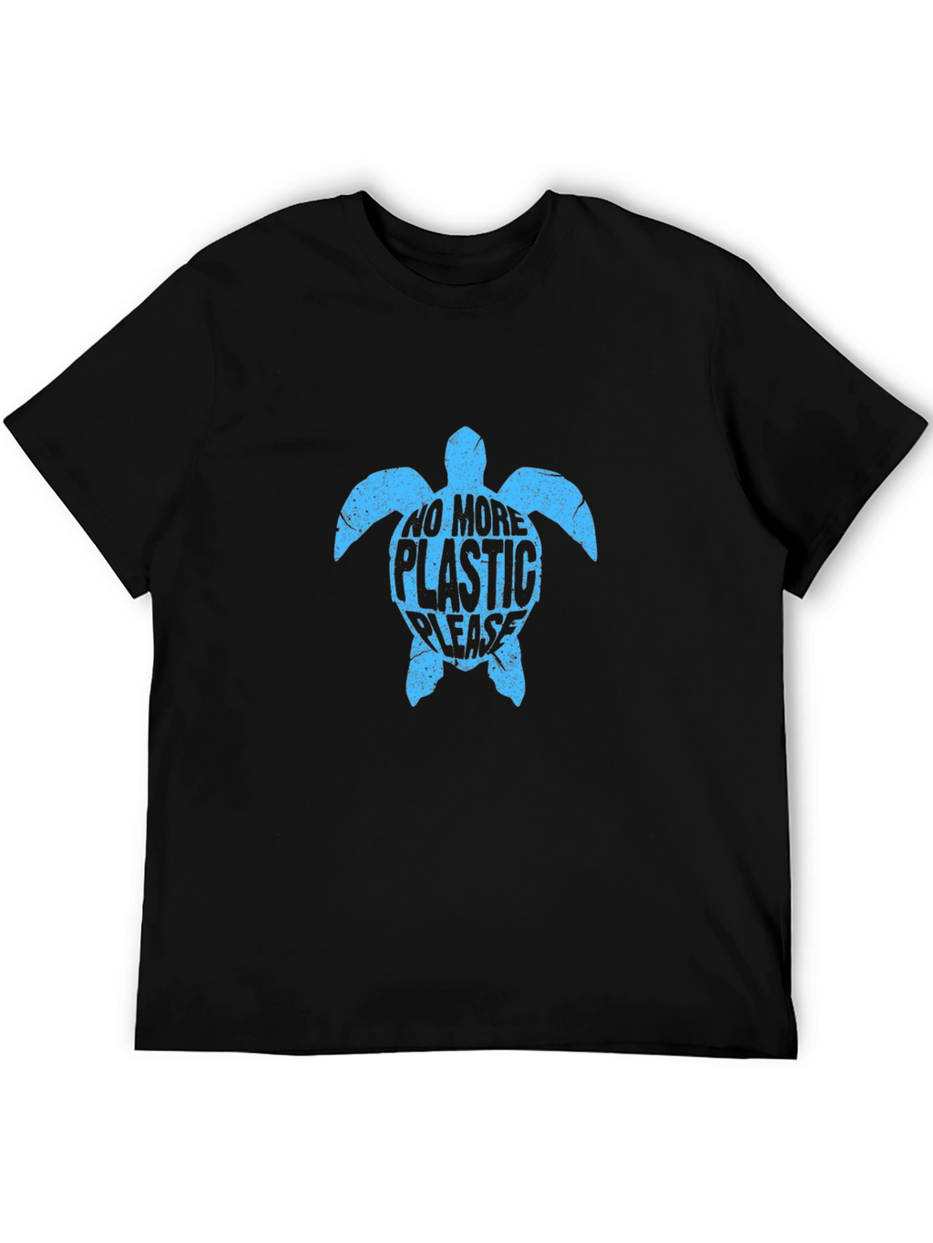 Eco-Friendly Turtle Graphic Tee - No More Plastic