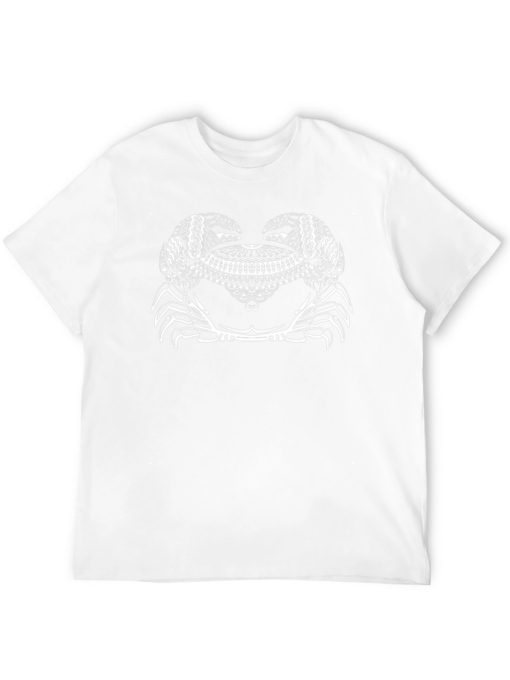 Crab Mandala Graphic Tee - Black Cotton T-Shirt