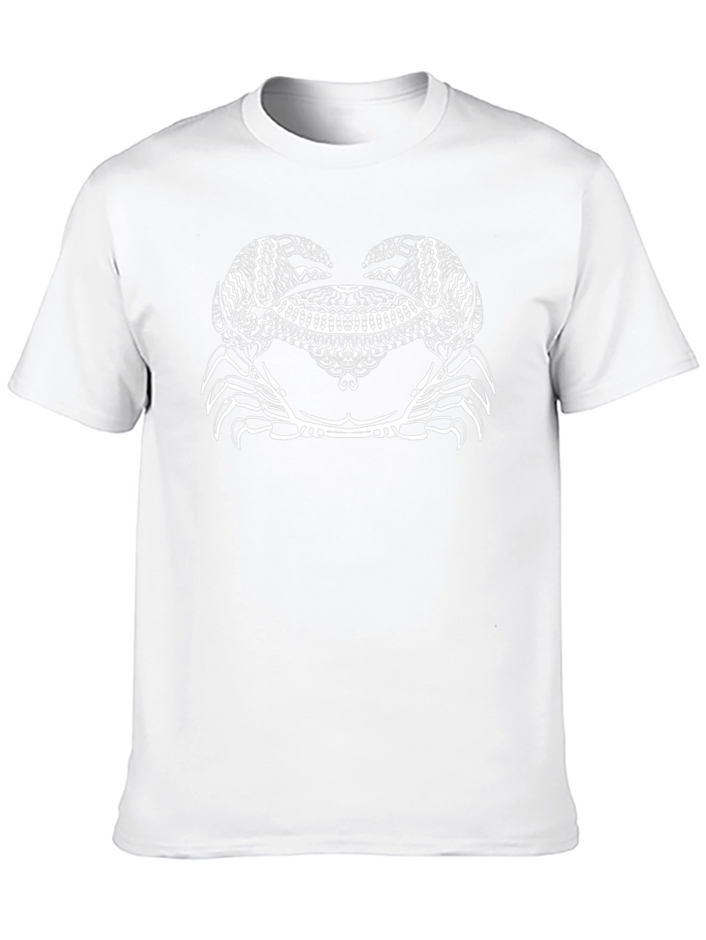 Crab Mandala Graphic Tee - Black Cotton T-Shirt