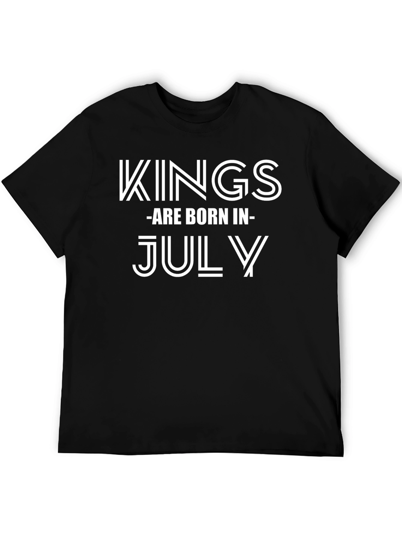 Kings Are Born in July Graphic T-Shirt