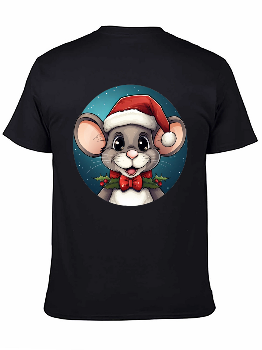 Festive Mouse Graphic Tee - Holiday Cheer!