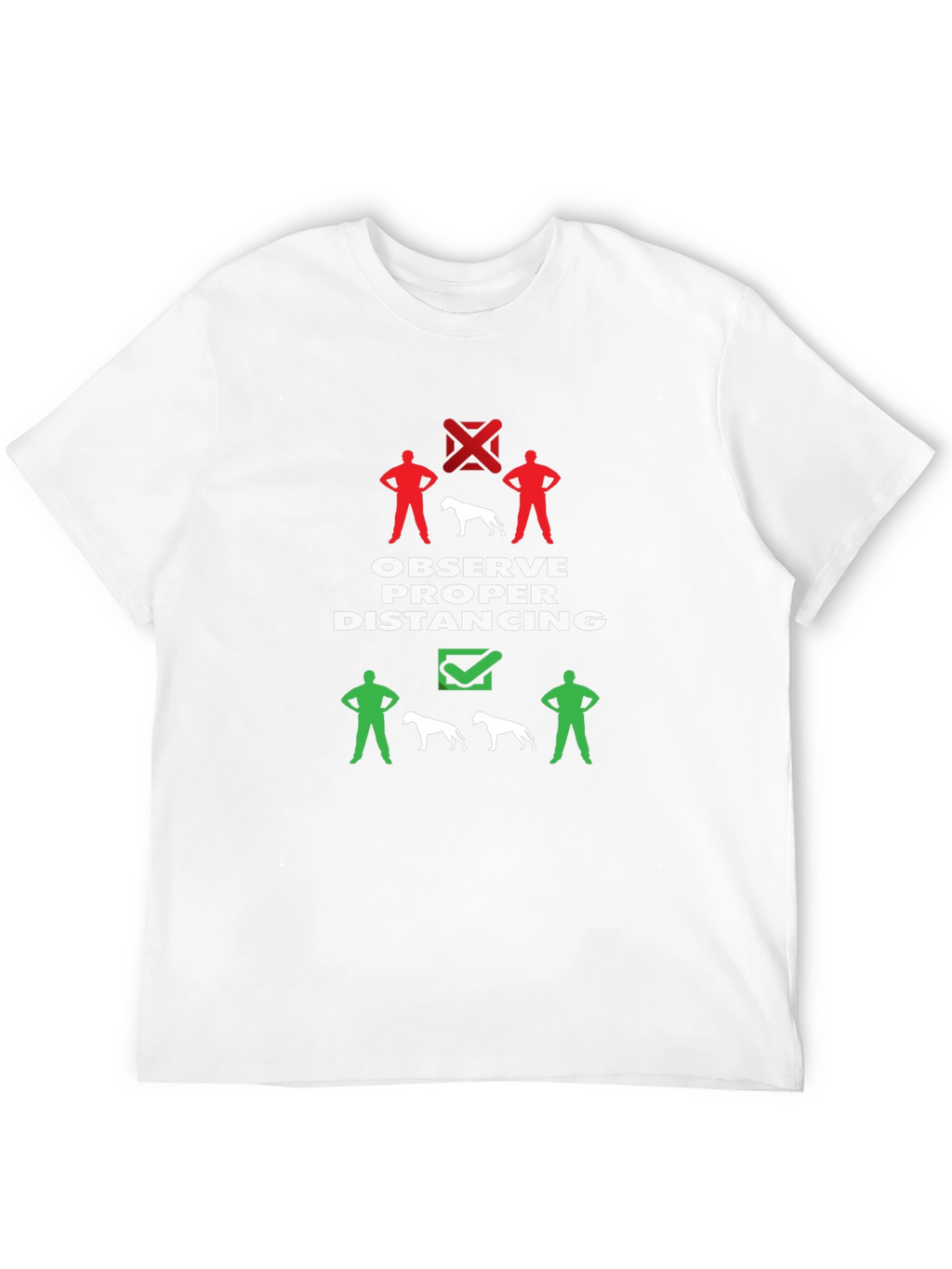 Social Distancing Dog T-Shirt