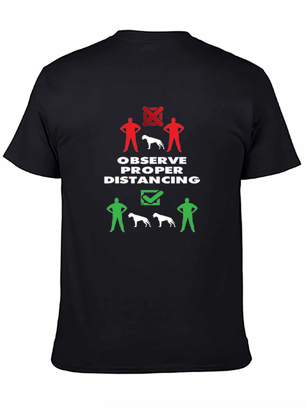 Social Distancing Dog T-Shirt