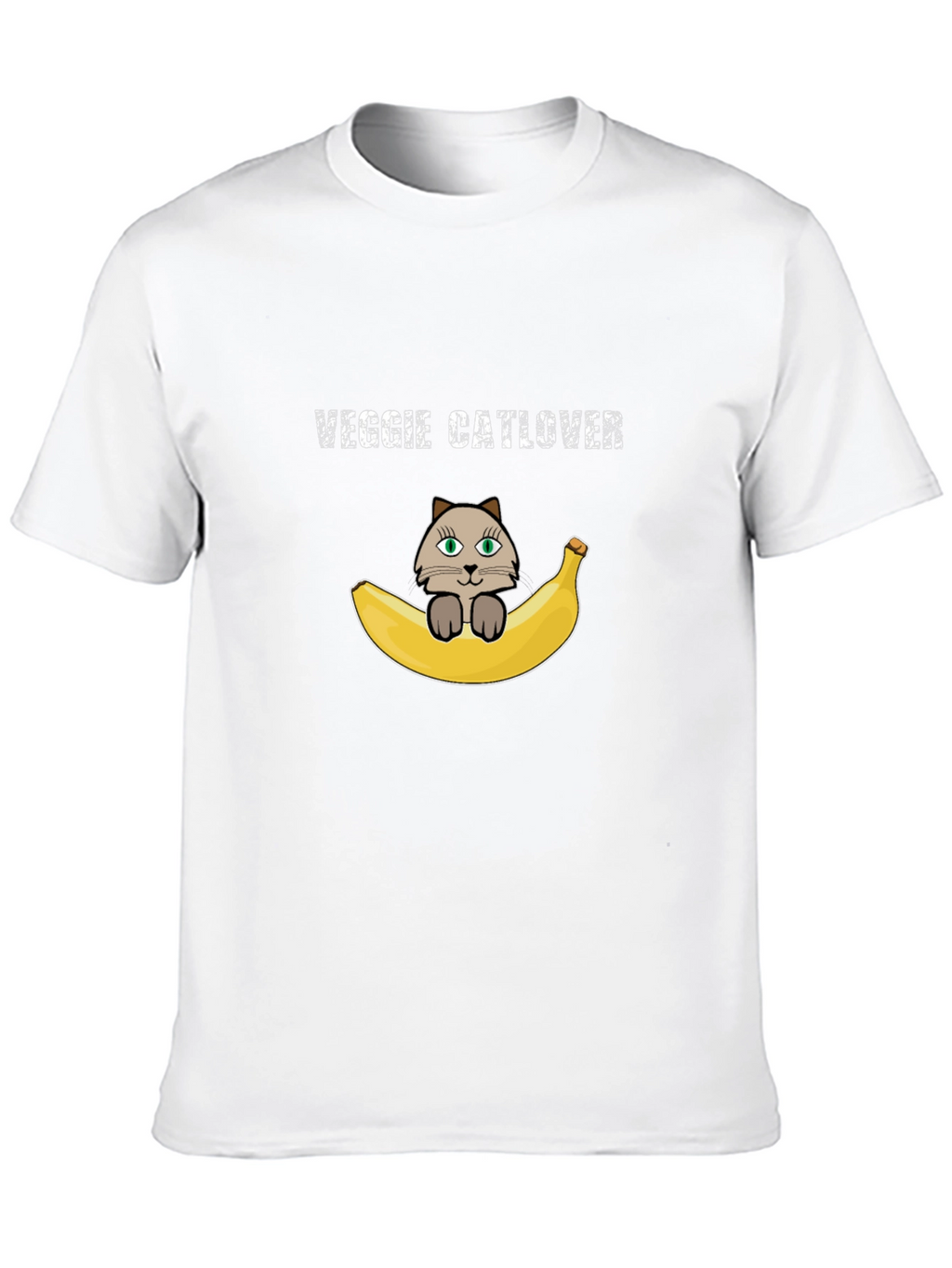 Veggie Catlover T-Shirt - Vegan Cat Lover Tee