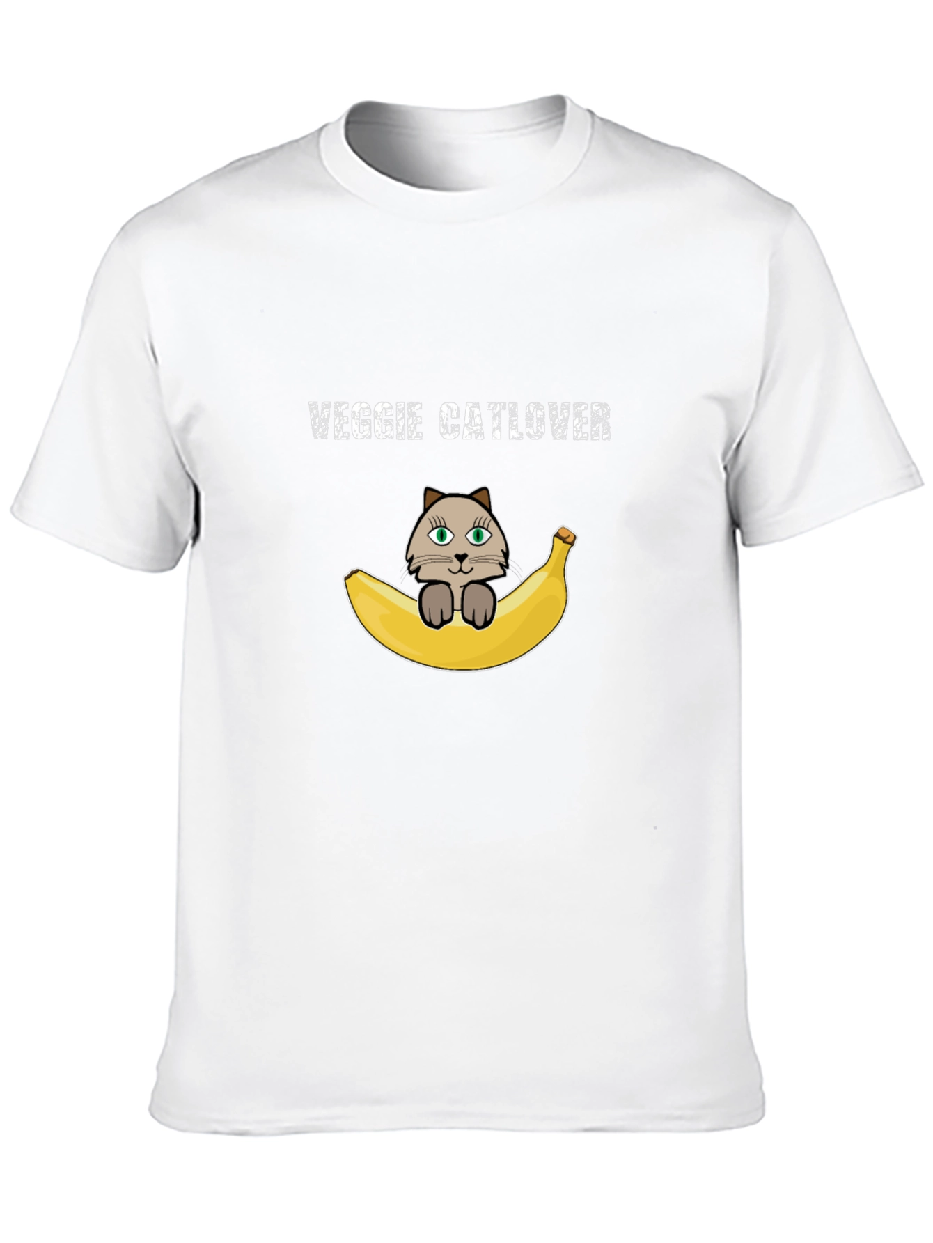 Veggie Catlover T-Shirt - Vegan Cat Lover Tee