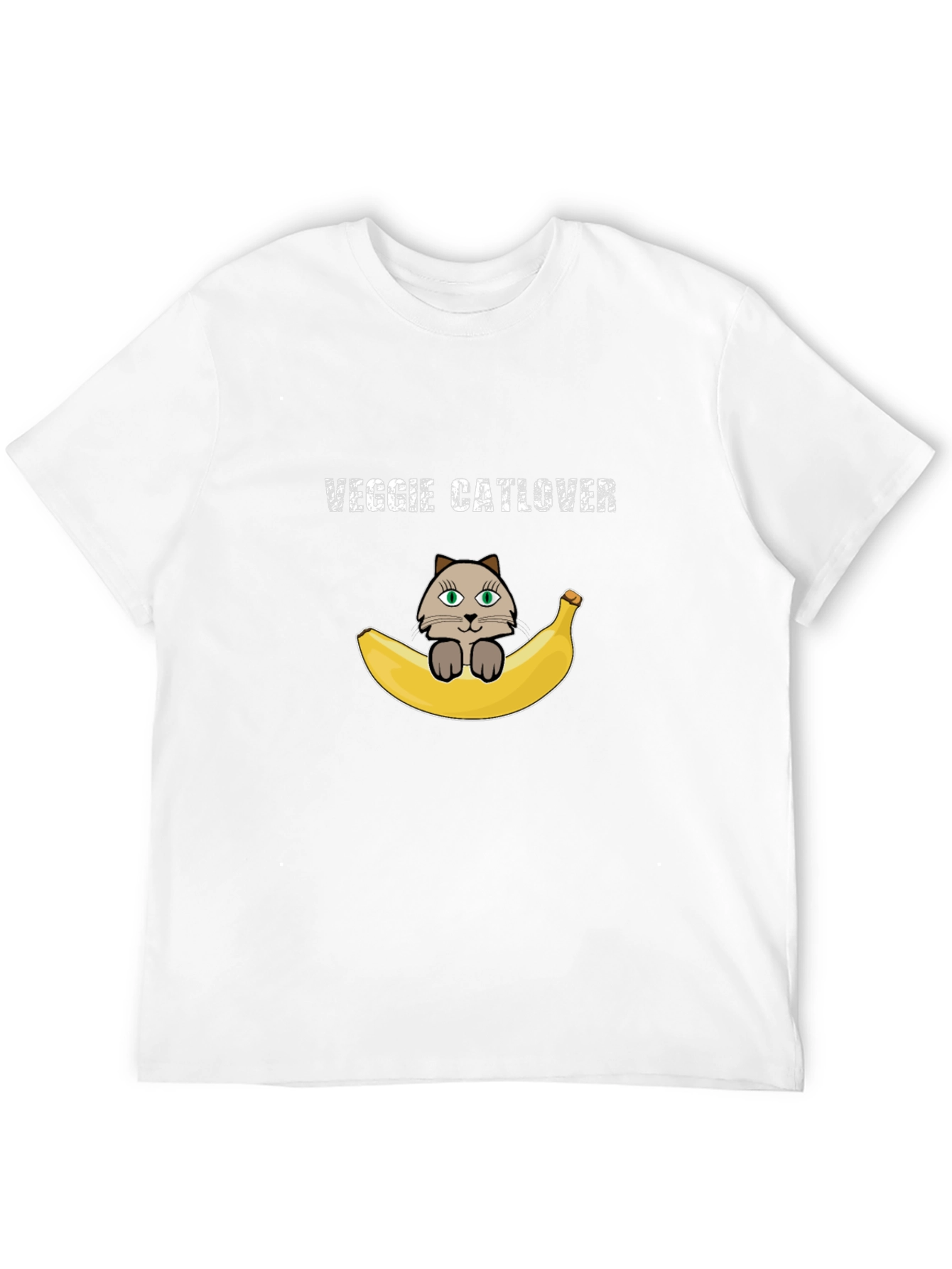 Veggie Catlover T-Shirt - Vegan Cat Lover Tee
