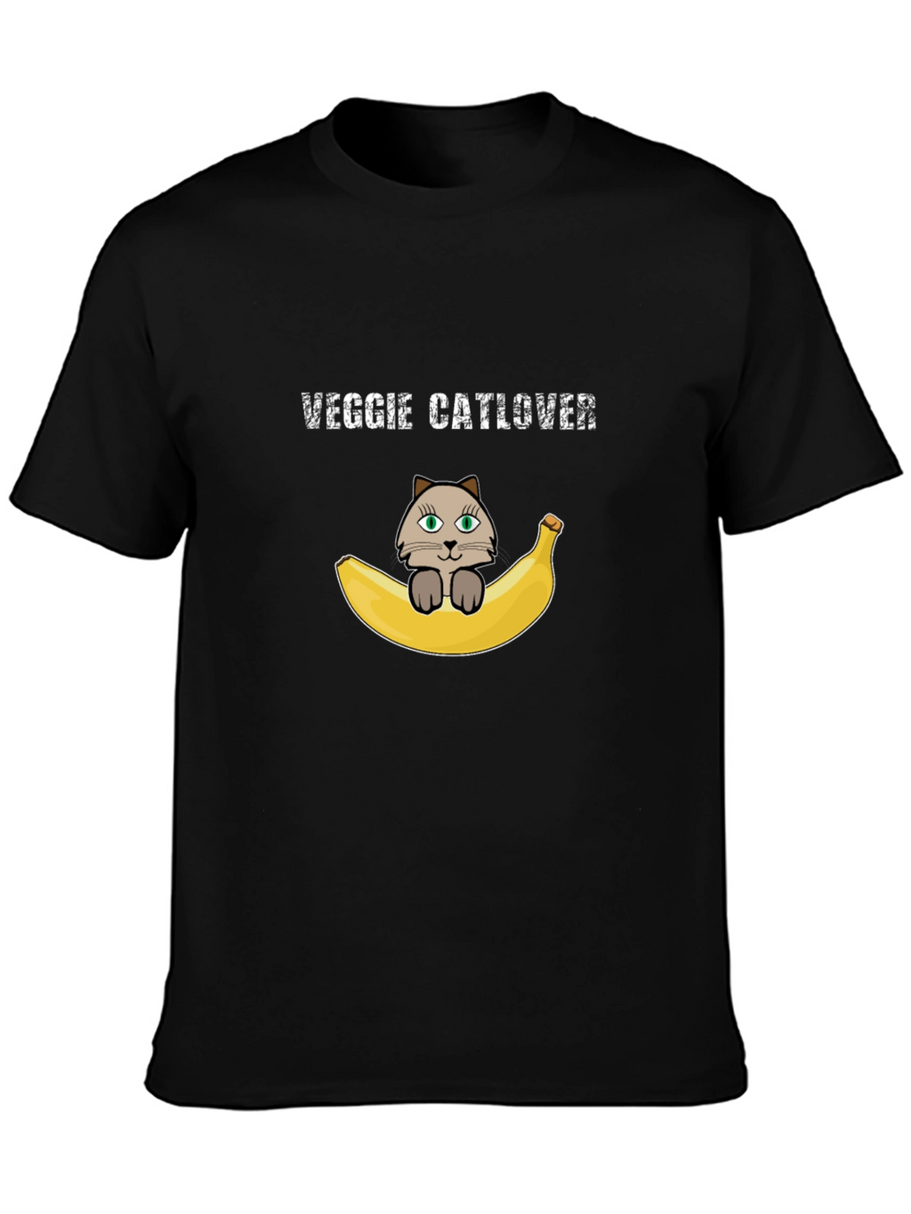Veggie Catlover T-Shirt - Vegan Cat Lover Tee