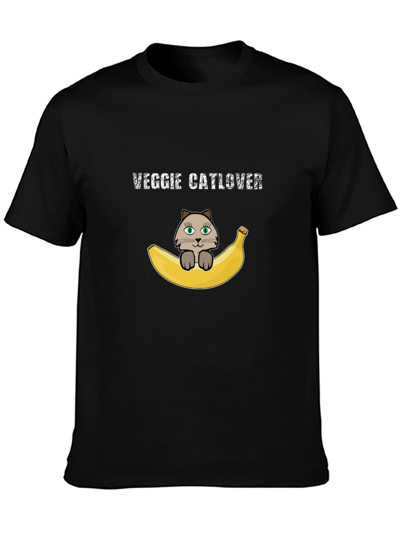 Veggie Catlover T-Shirt - Vegan Cat Lover Tee