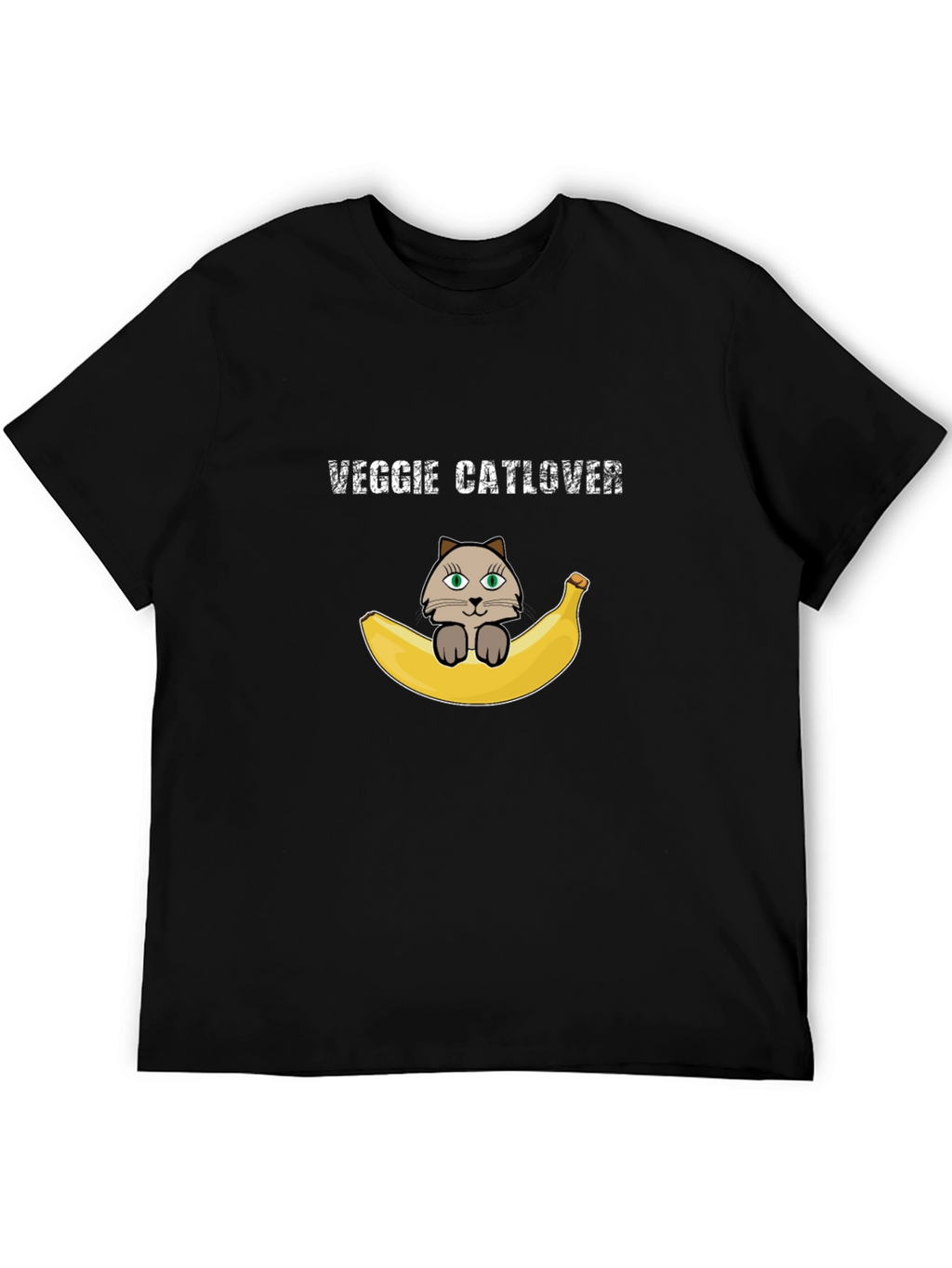Veggie Catlover T-Shirt - Vegan Cat Lover Tee