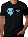 I Hate Pop Music Funny Balloon Black T-Shirt
