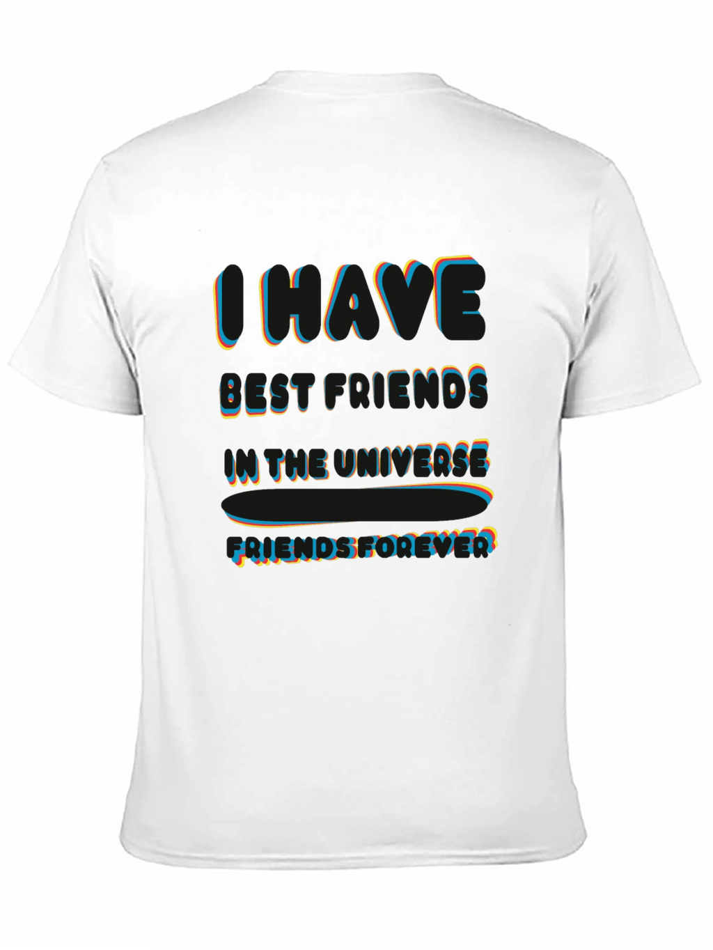 I Have Best Friends in the Universe Black T-Shirt