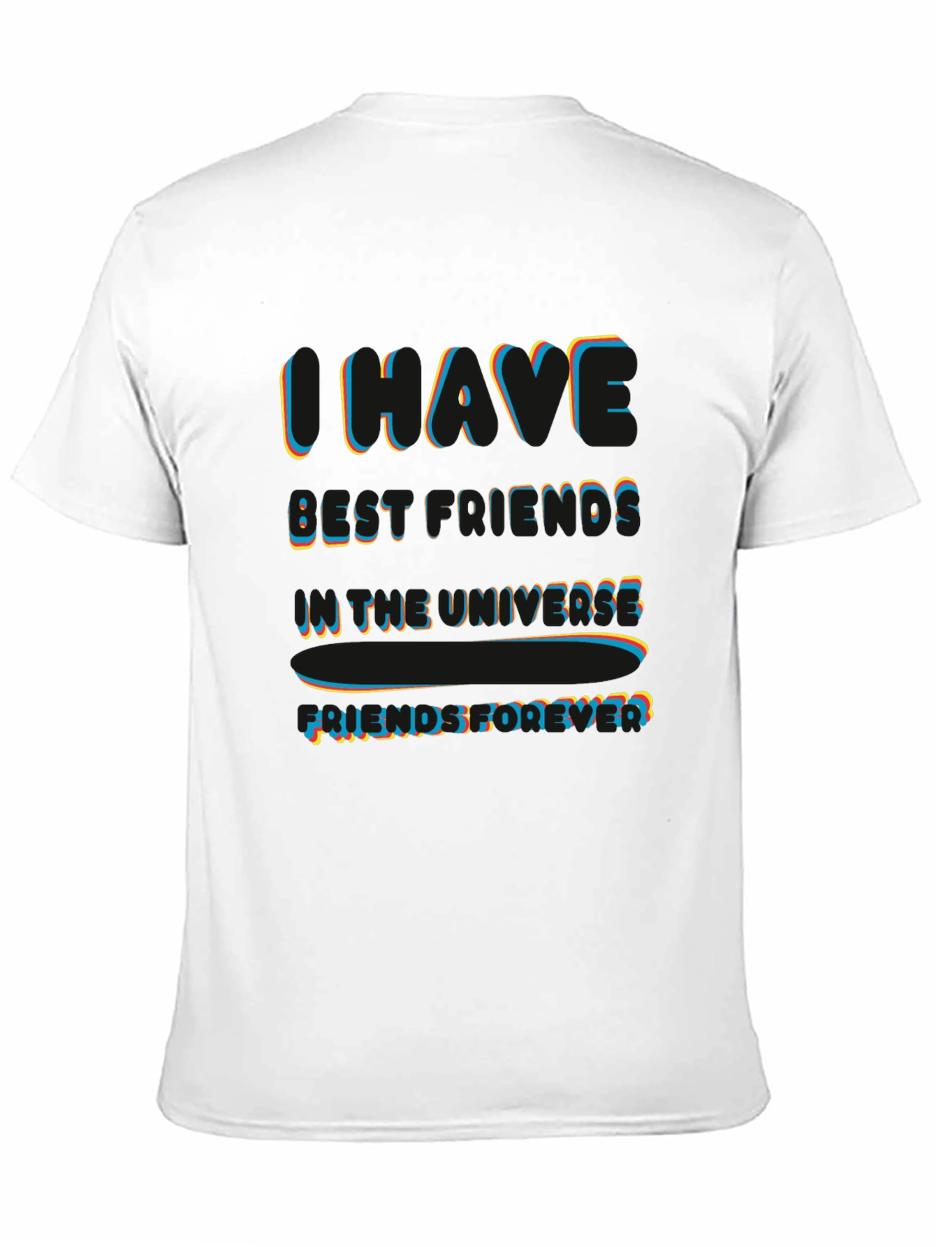 I Have Best Friends in the Universe Black T-Shirt