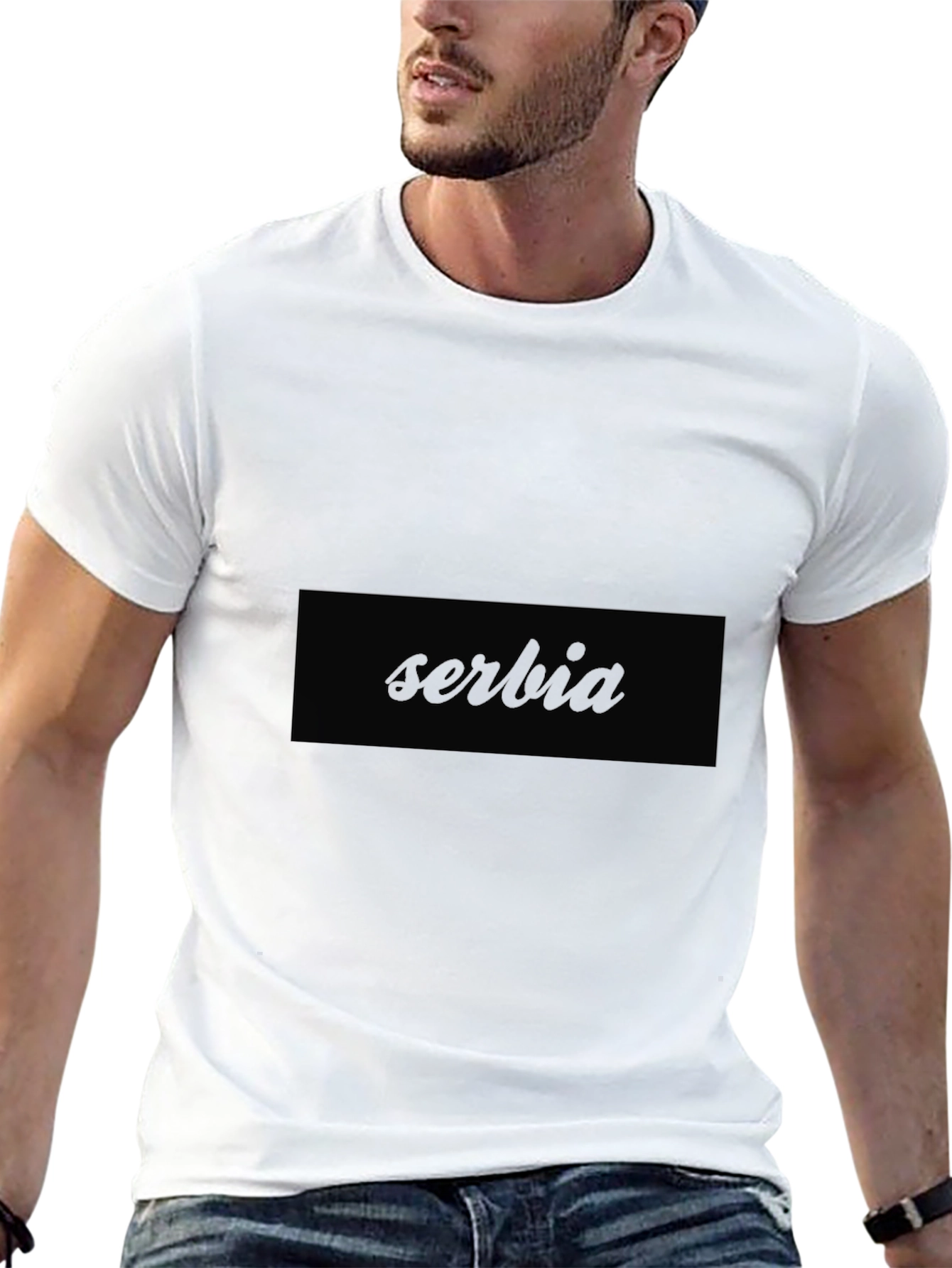 Serbia Graphic Tee - Classic Black T-Shirt