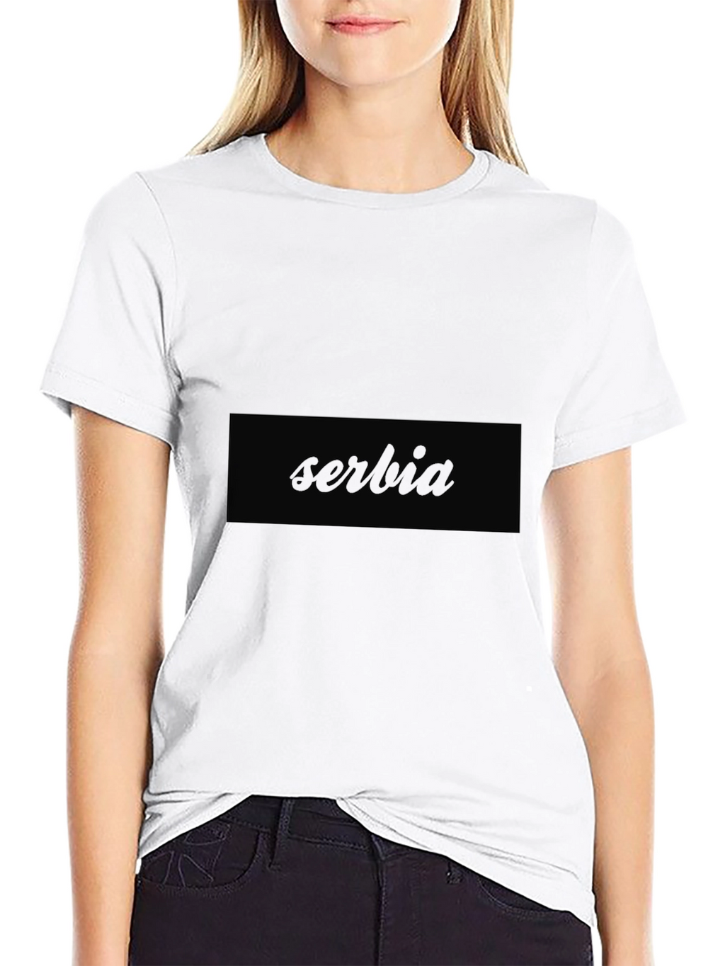Serbia Graphic Tee - Classic Black T-Shirt