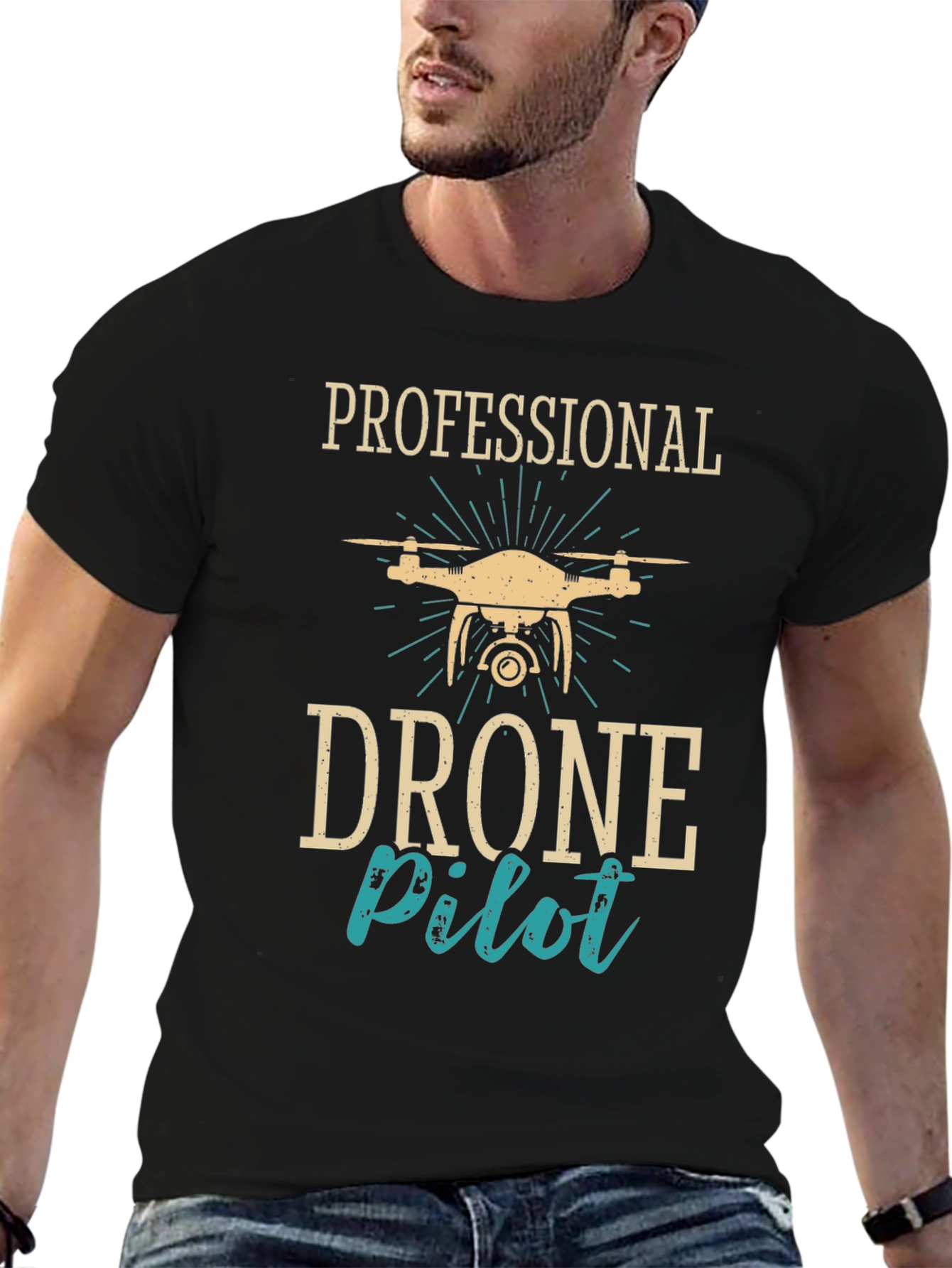 Professional Drone Pilot Graphic T-Shirt