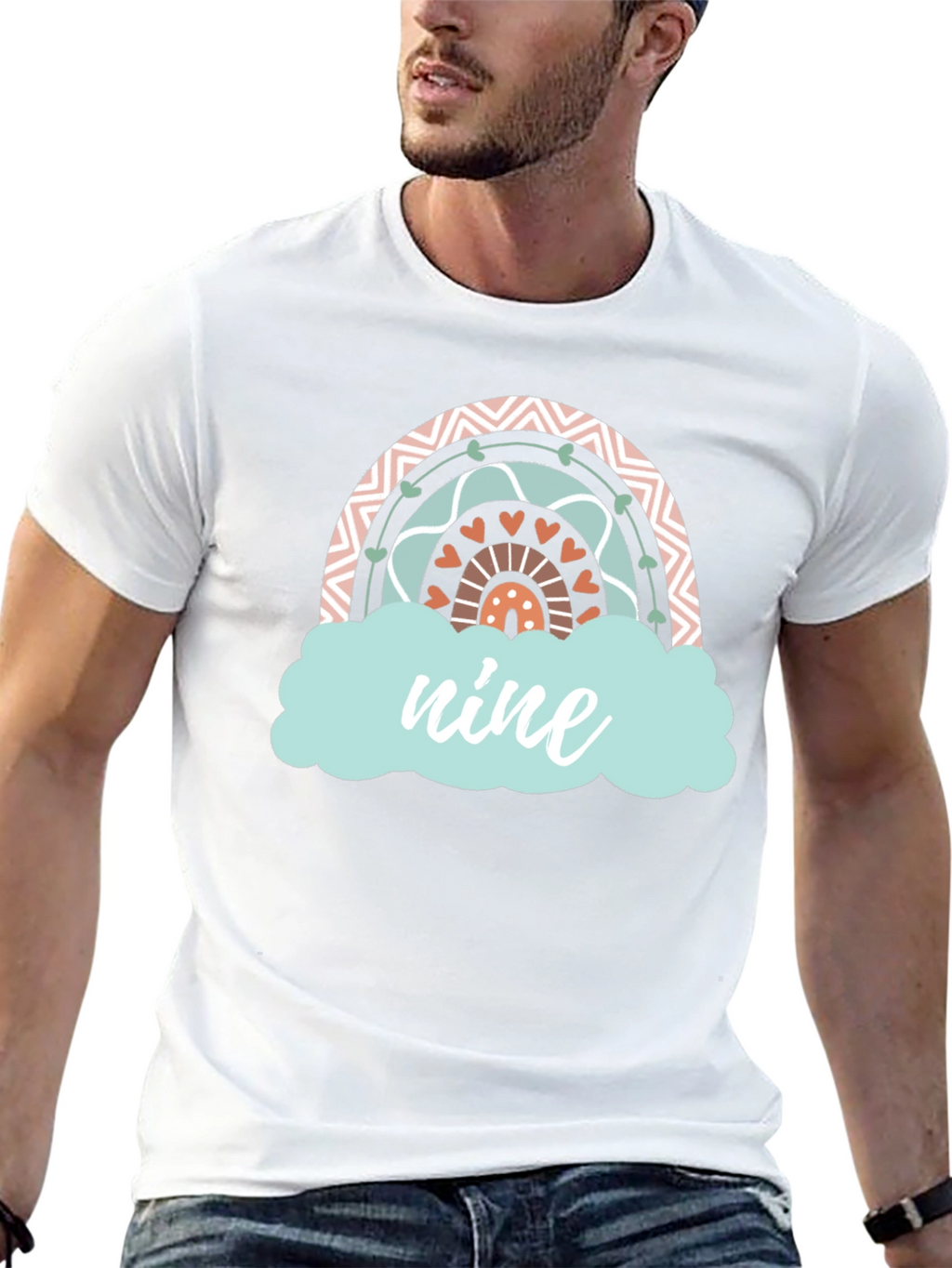 Nine Rainbow Birthday T-Shirt