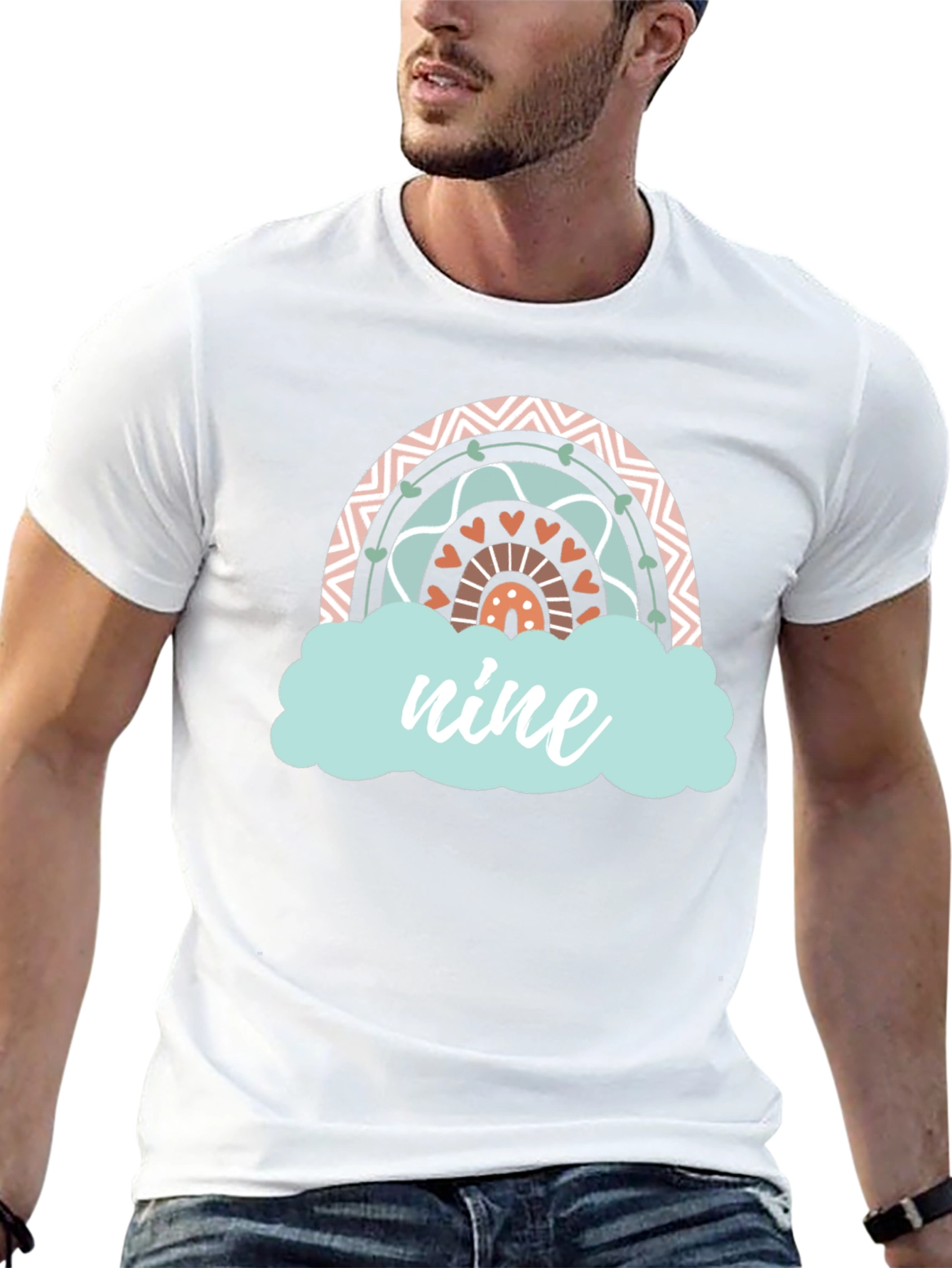 Nine Rainbow Birthday T-Shirt