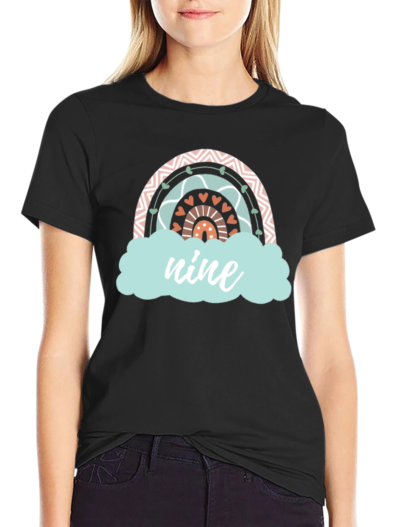 Nine Rainbow Birthday T-Shirt
