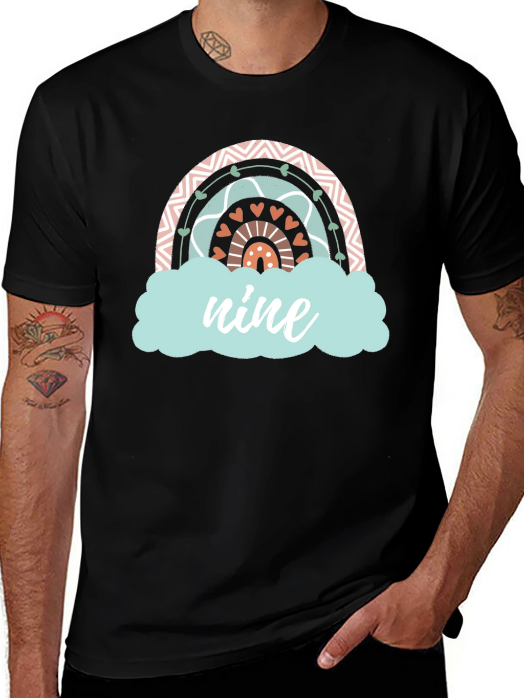 Nine Rainbow Birthday T-Shirt