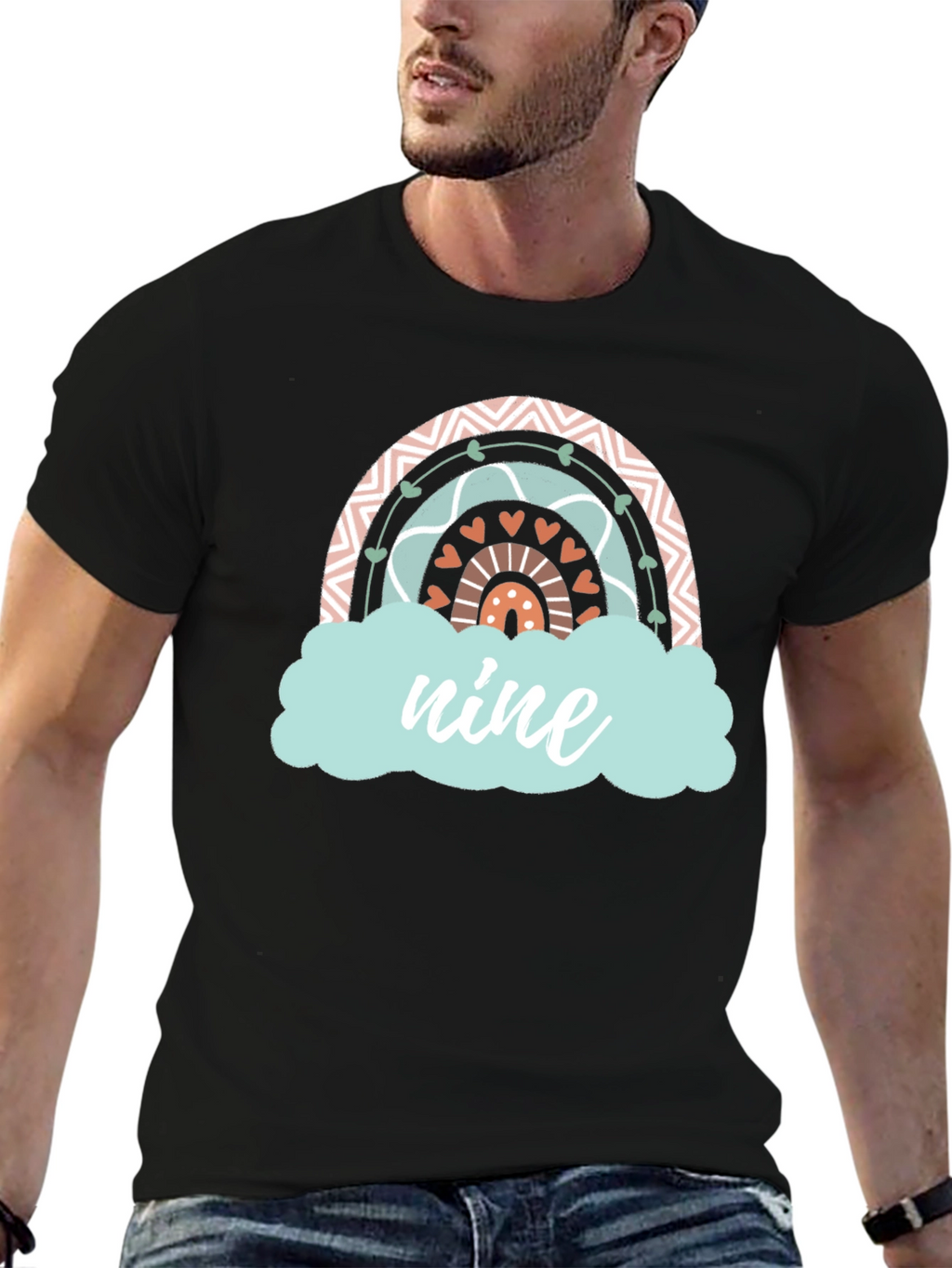 Nine Rainbow Birthday T-Shirt