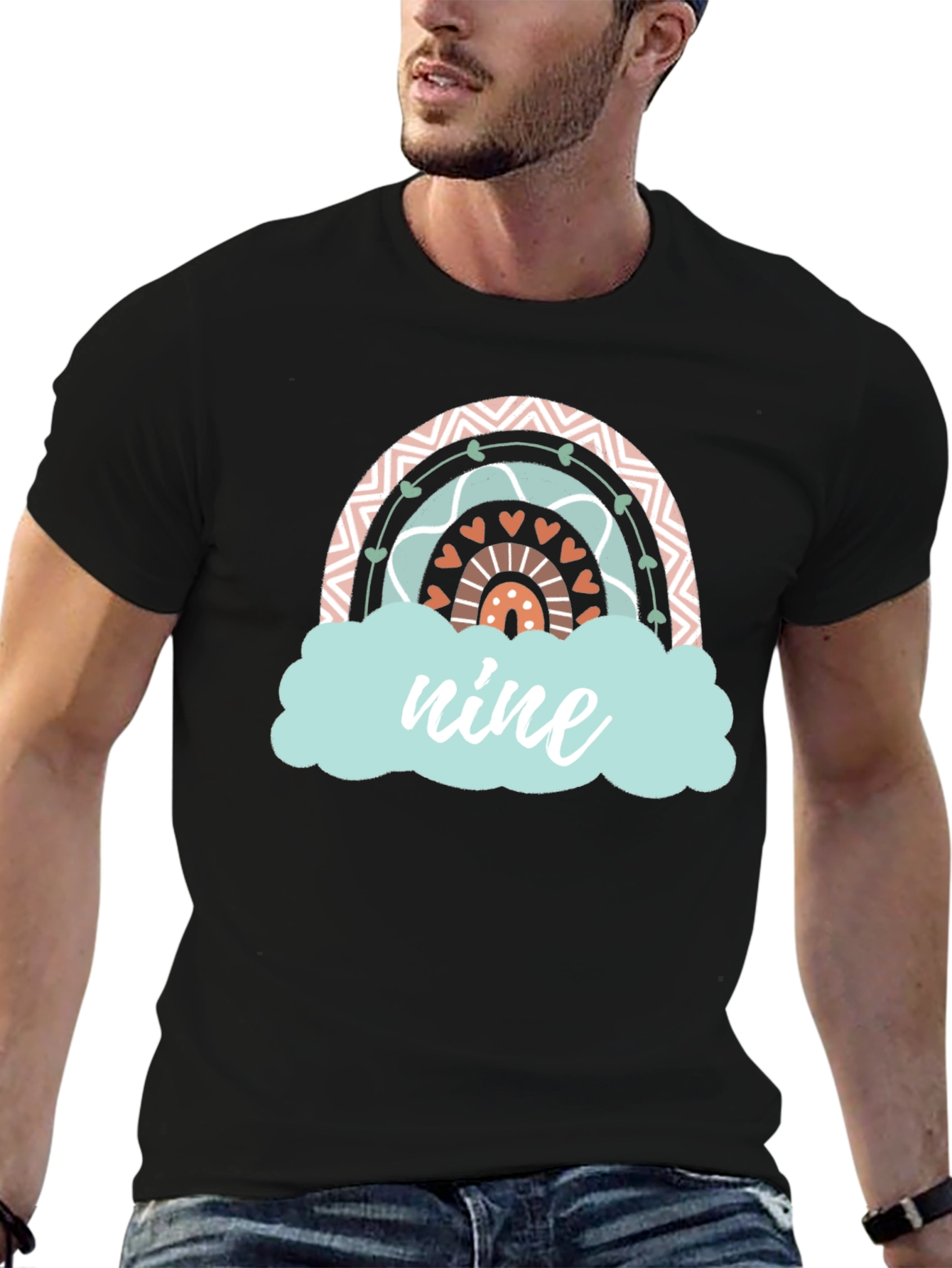 Nine Rainbow Birthday T-Shirt